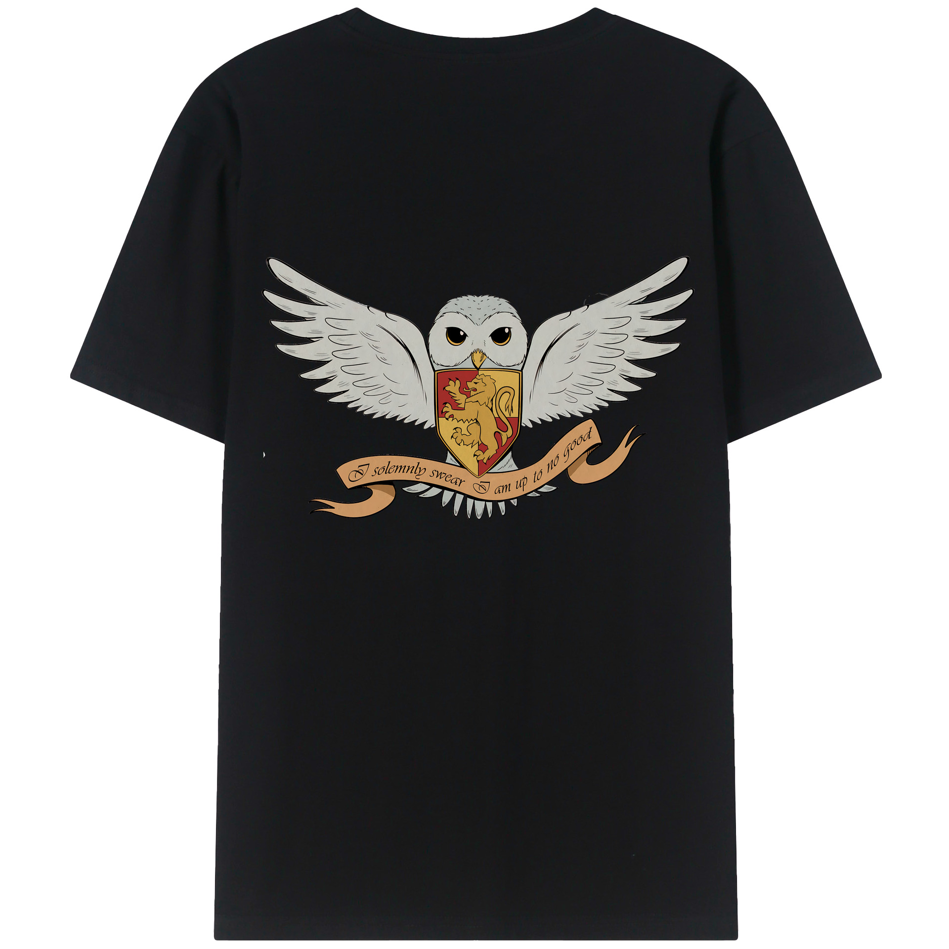 （画像用） Harry Potter ハリー・ポッターシリーズ 綿100％ メンズ半袖Tシャツ（バックプリント） 通気性