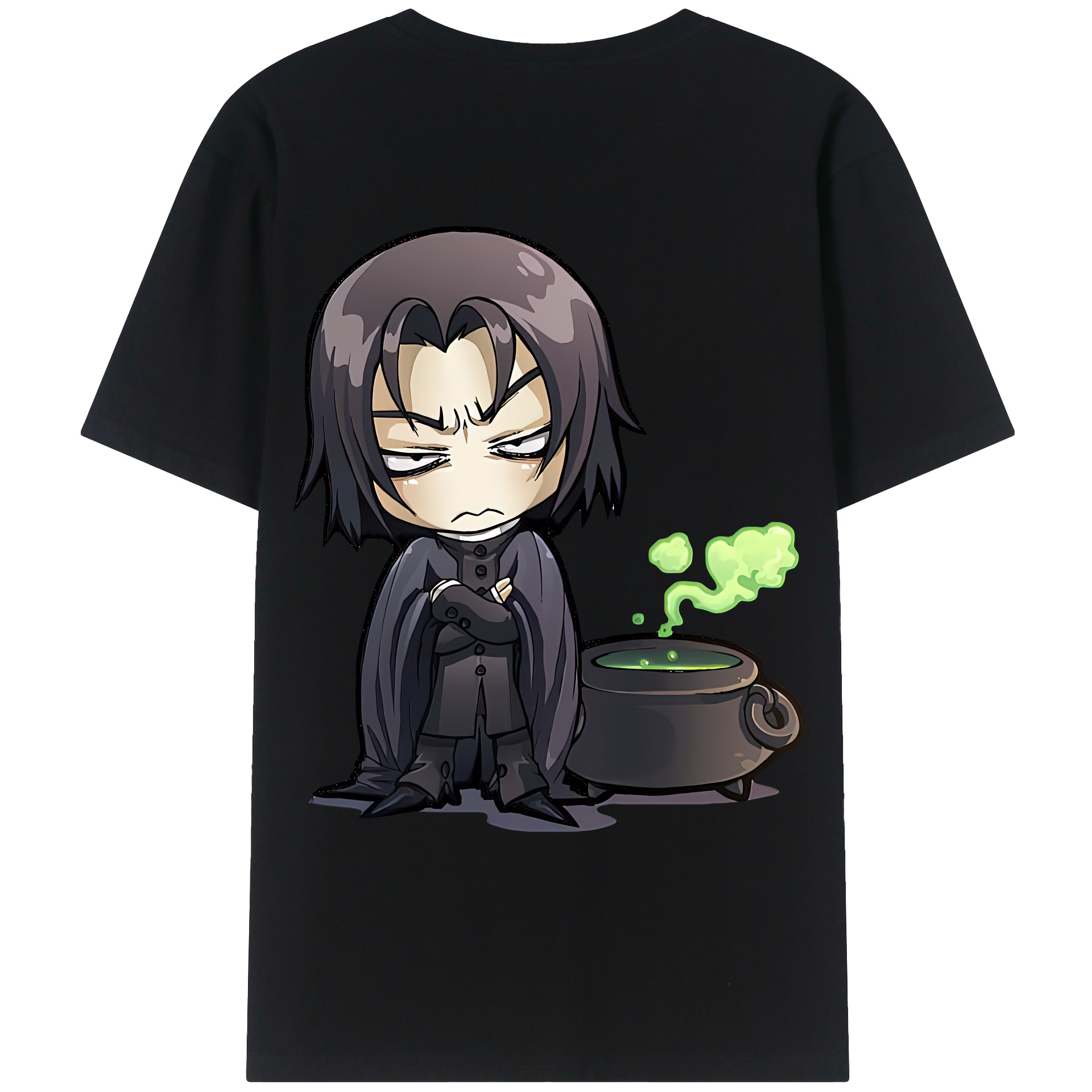 （画像用） Harry Potter ハリー・ポッターシリーズ 綿100％ メンズ半袖Tシャツ（バックプリント） 通気性
