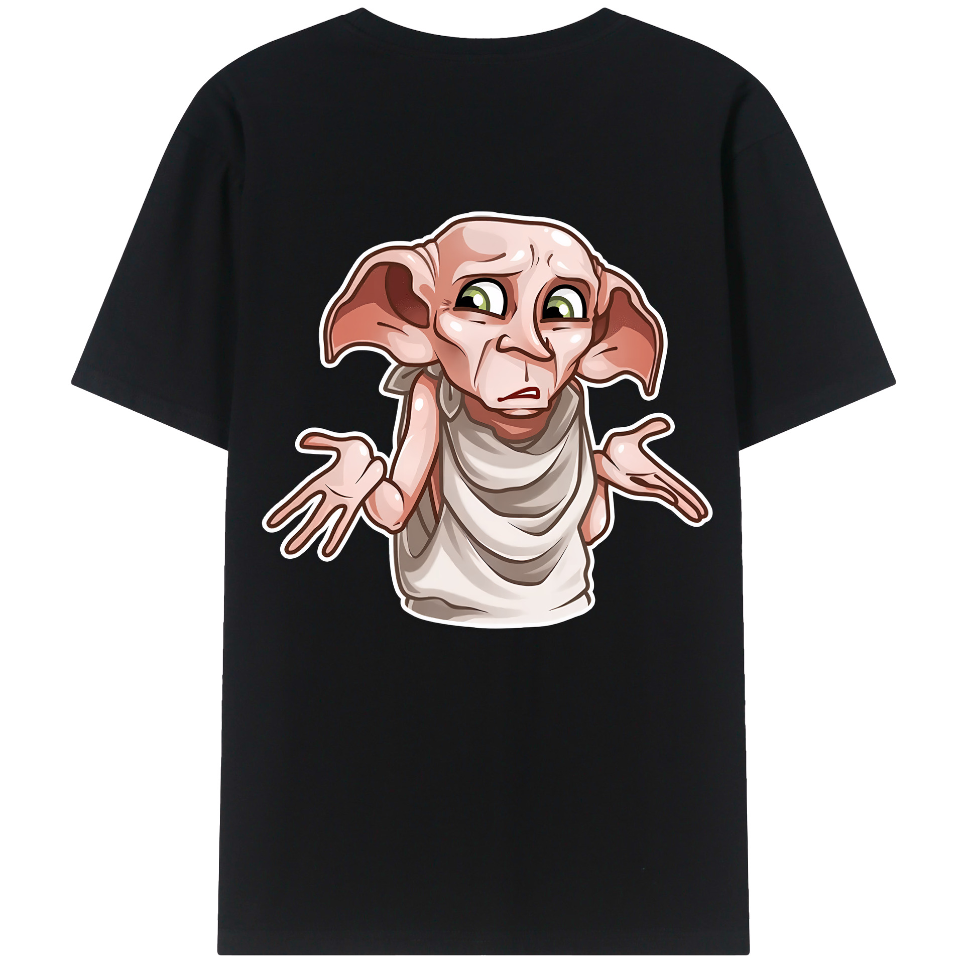 （画像用） Harry Potter ハリー・ポッターシリーズ 綿100％ メンズ半袖Tシャツ（バックプリント） 通気性
