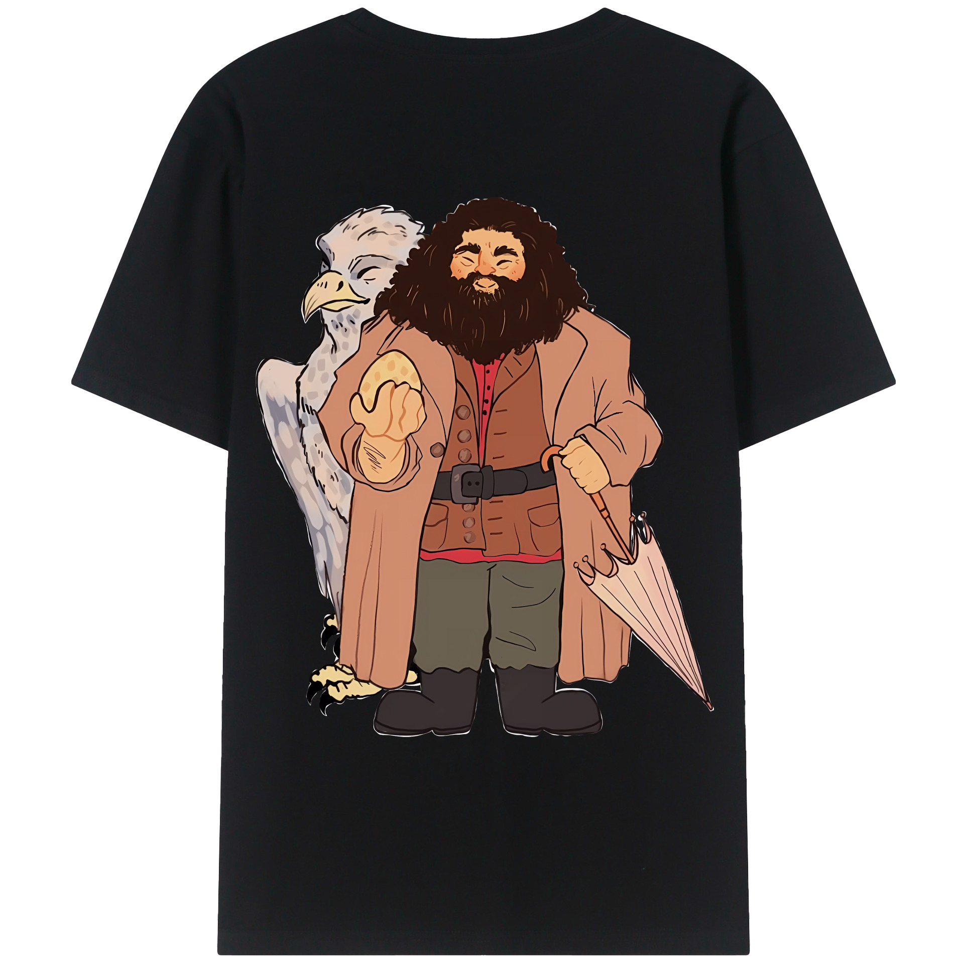 （画像用） Harry Potter ハリー・ポッターシリーズ 綿100％ メンズ半袖Tシャツ（バックプリント） 通気性