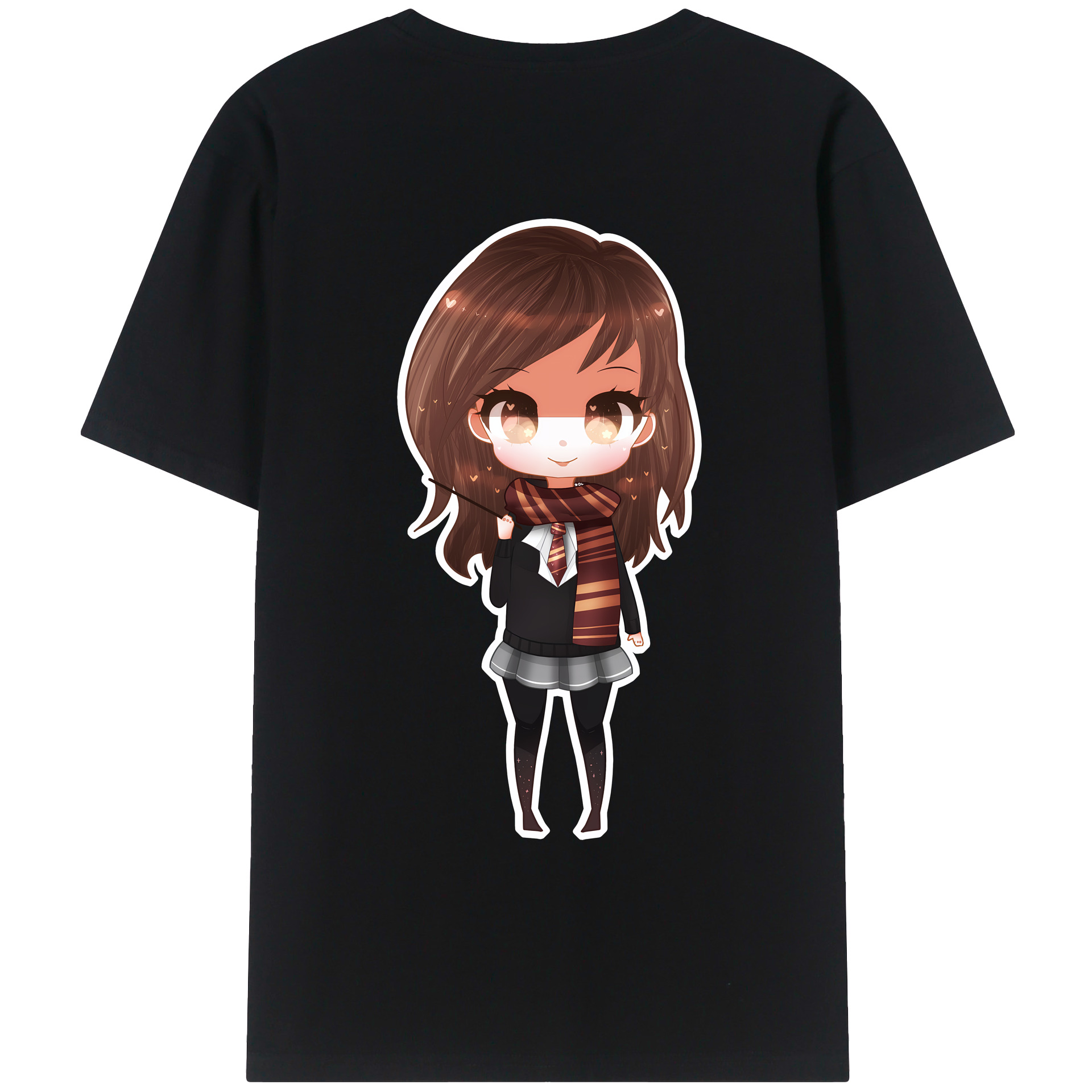 （画像用） Harry Potter ハリー・ポッターシリーズ 綿100％ メンズ半袖Tシャツ（バックプリント） 通気性