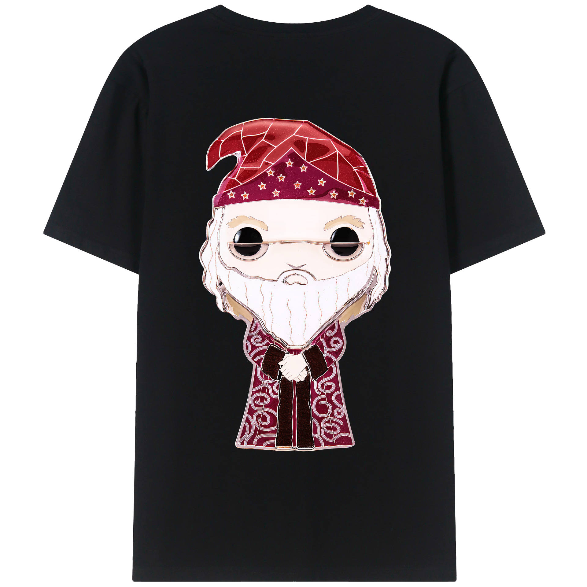 （画像用） Harry Potter ハリー・ポッターシリーズ 綿100％ メンズ半袖Tシャツ（バックプリント） 通気性