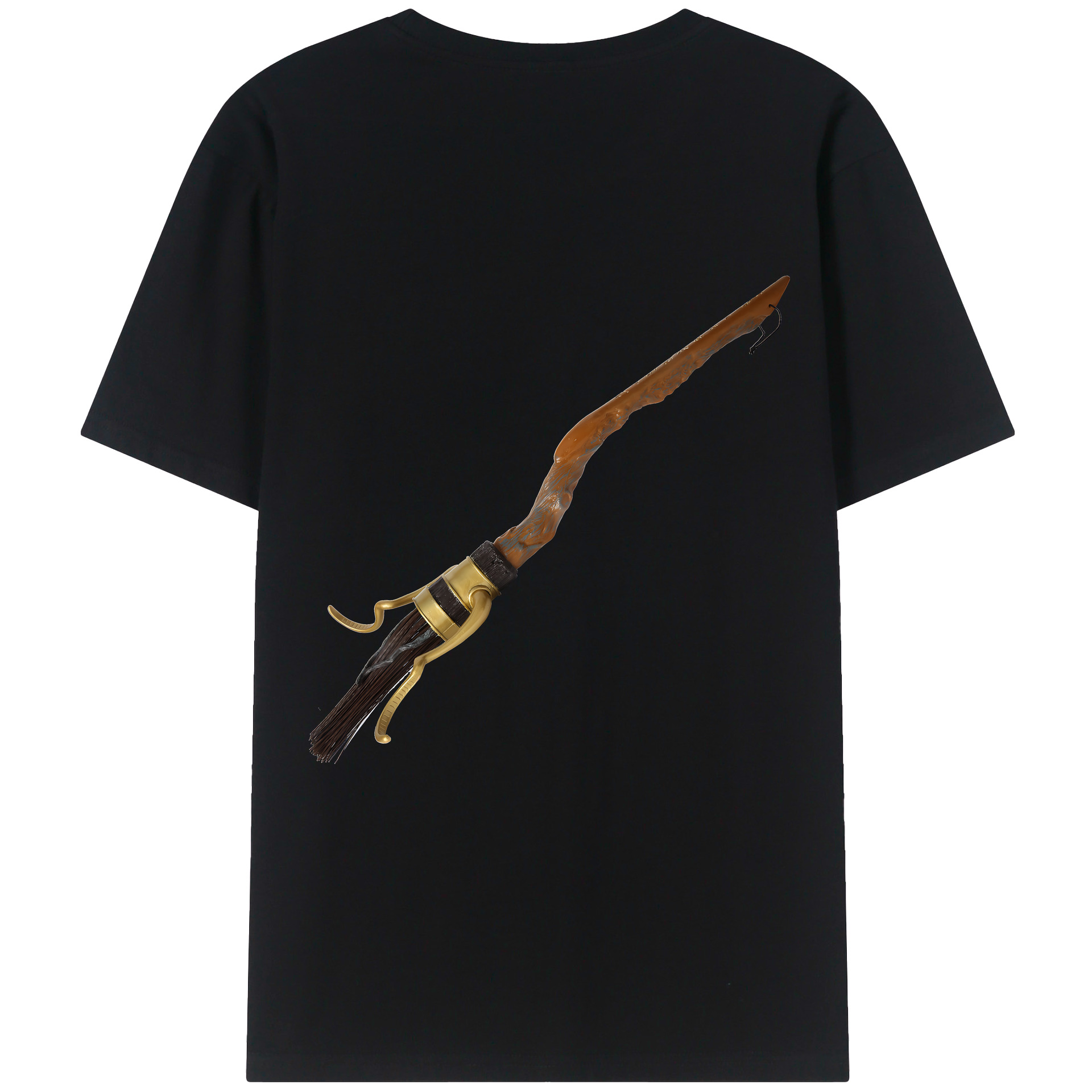 （画像用） Harry Potter ハリー・ポッターシリーズ 綿100％ メンズ半袖Tシャツ（バックプリント） 通気性