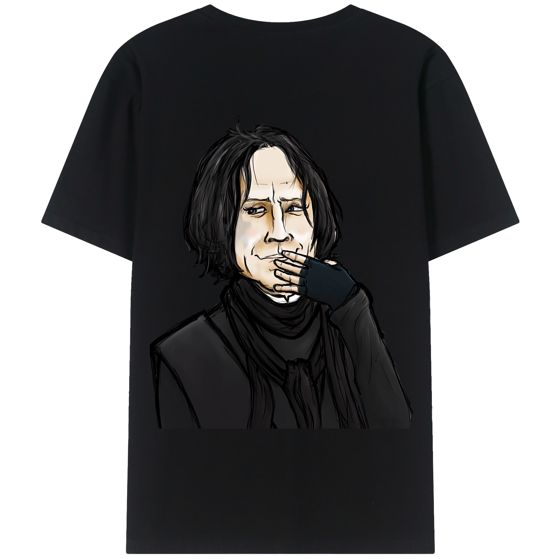 （画像用） Harry Potter ハリー・ポッターシリーズ 綿100％ メンズ半袖Tシャツ（バックプリント） 通気性