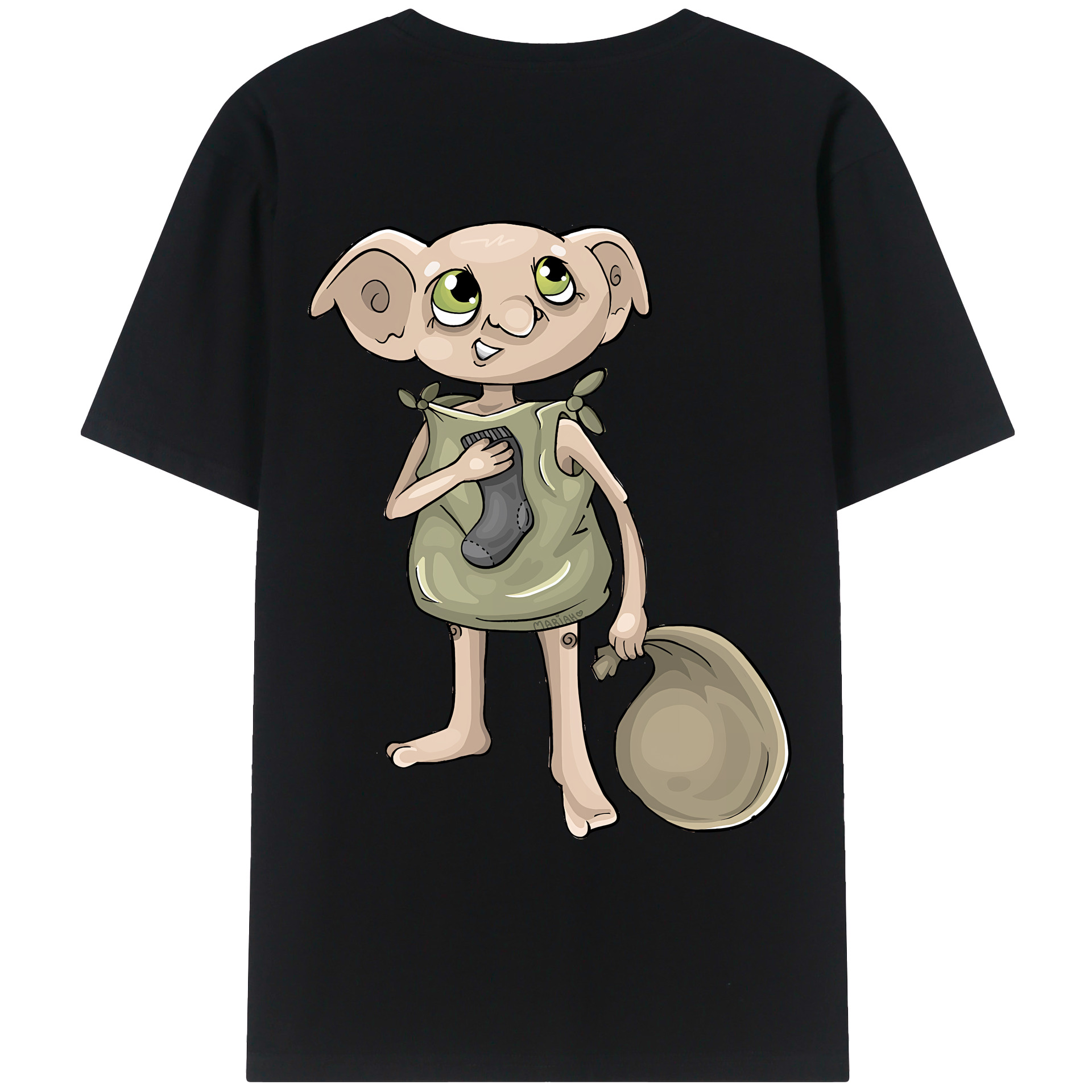 （画像用） Harry Potter ハリー・ポッターシリーズ 綿100％ メンズ半袖Tシャツ（バックプリント） 通気性