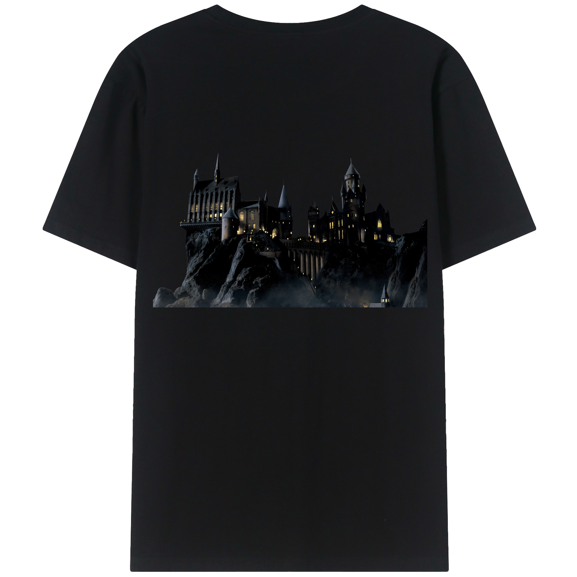 （画像用） Harry Potter ハリー・ポッターシリーズ 綿100％ メンズ半袖Tシャツ（バックプリント） 通気性