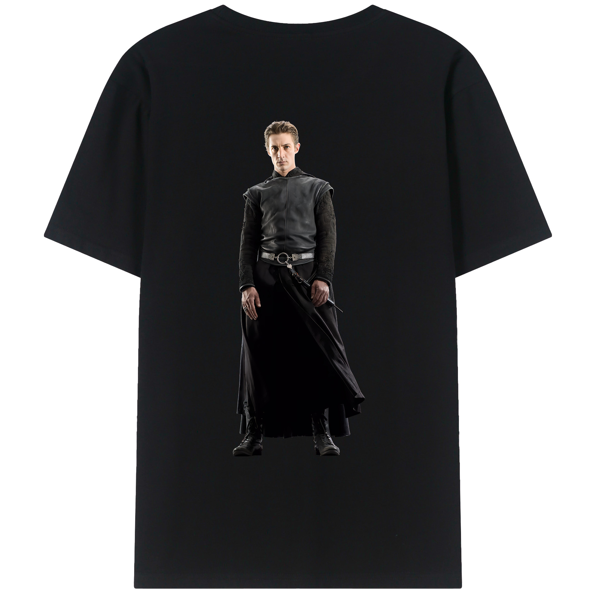 （画像用） Harry Potter ハリー・ポッターシリーズ 綿100％ メンズ半袖Tシャツ（バックプリント） 通気性