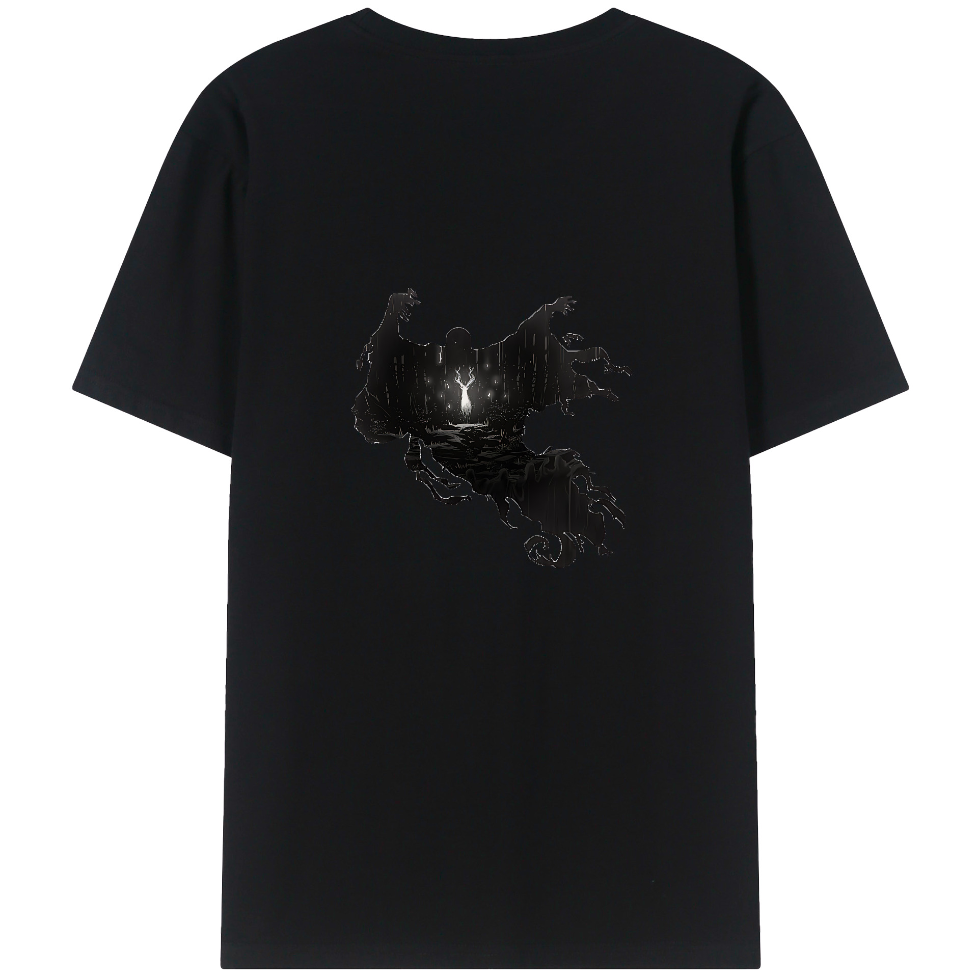 （画像用） Harry Potter ハリー・ポッターシリーズ 綿100％ メンズ半袖Tシャツ（バックプリント） 通気性