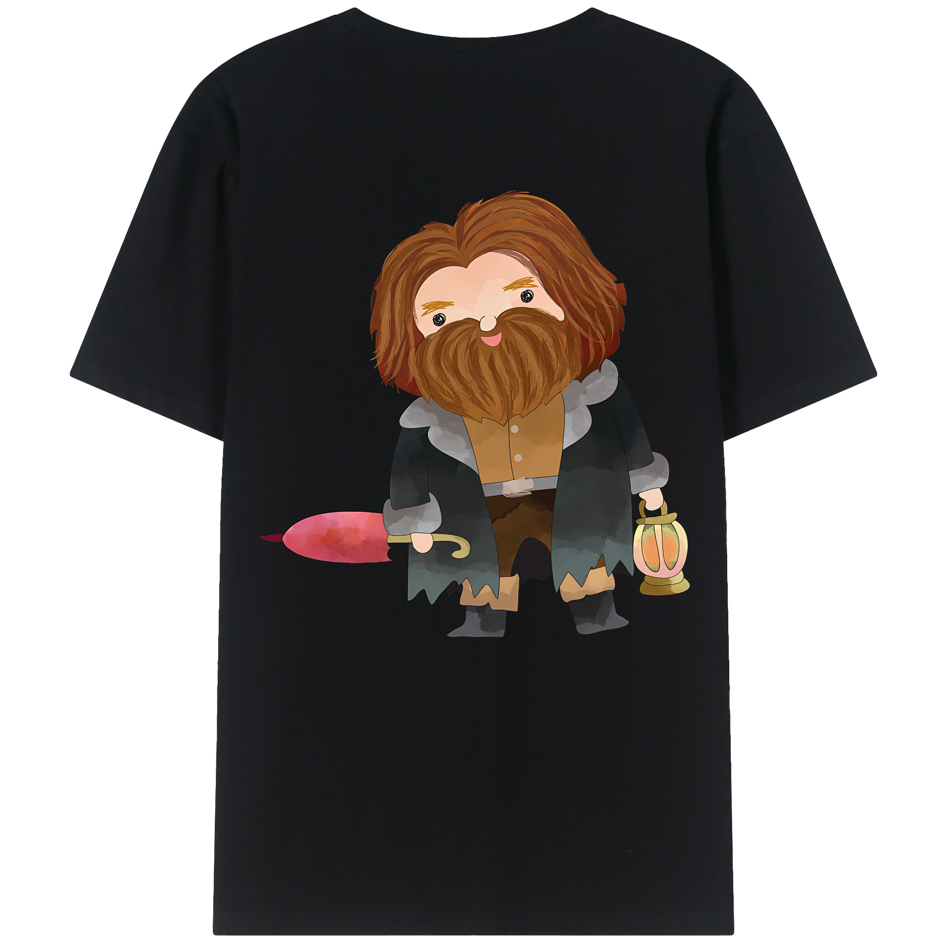 （画像用） Harry Potter ハリー・ポッターシリーズ 綿100％ メンズ半袖Tシャツ（バックプリント） 通気性