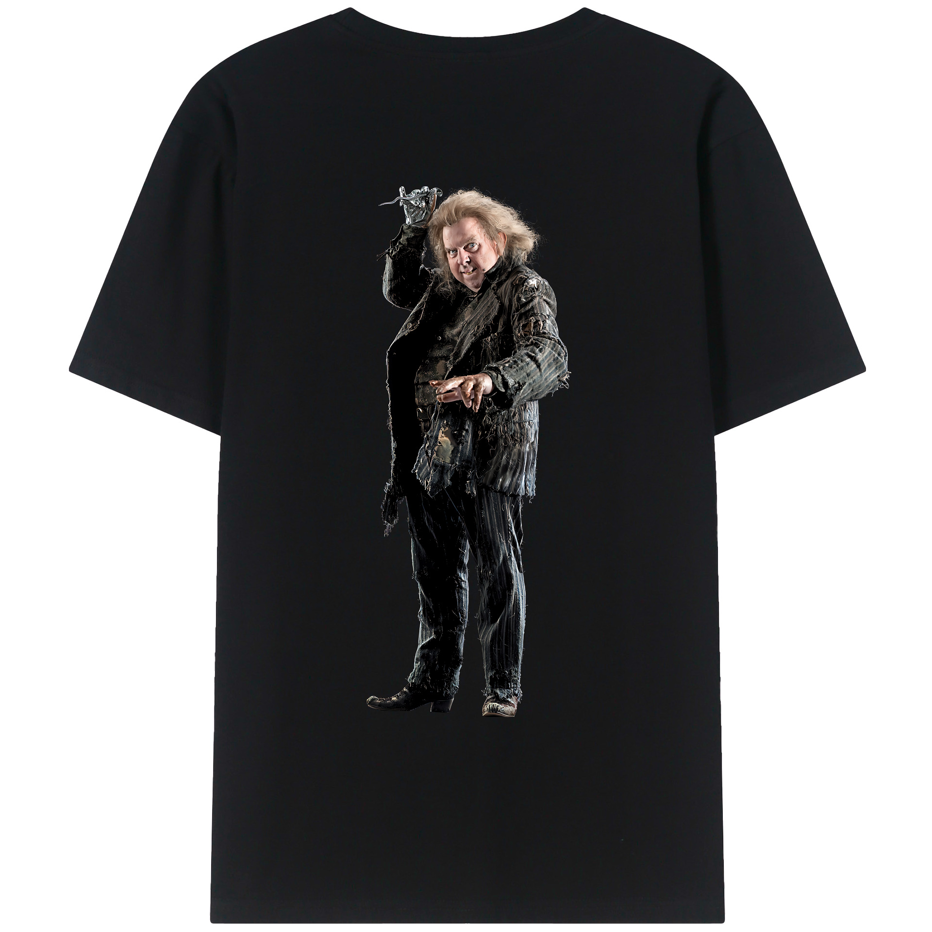 （画像用） Harry Potter ハリー・ポッターシリーズ 綿100％ メンズ半袖Tシャツ（バックプリント） 通気性