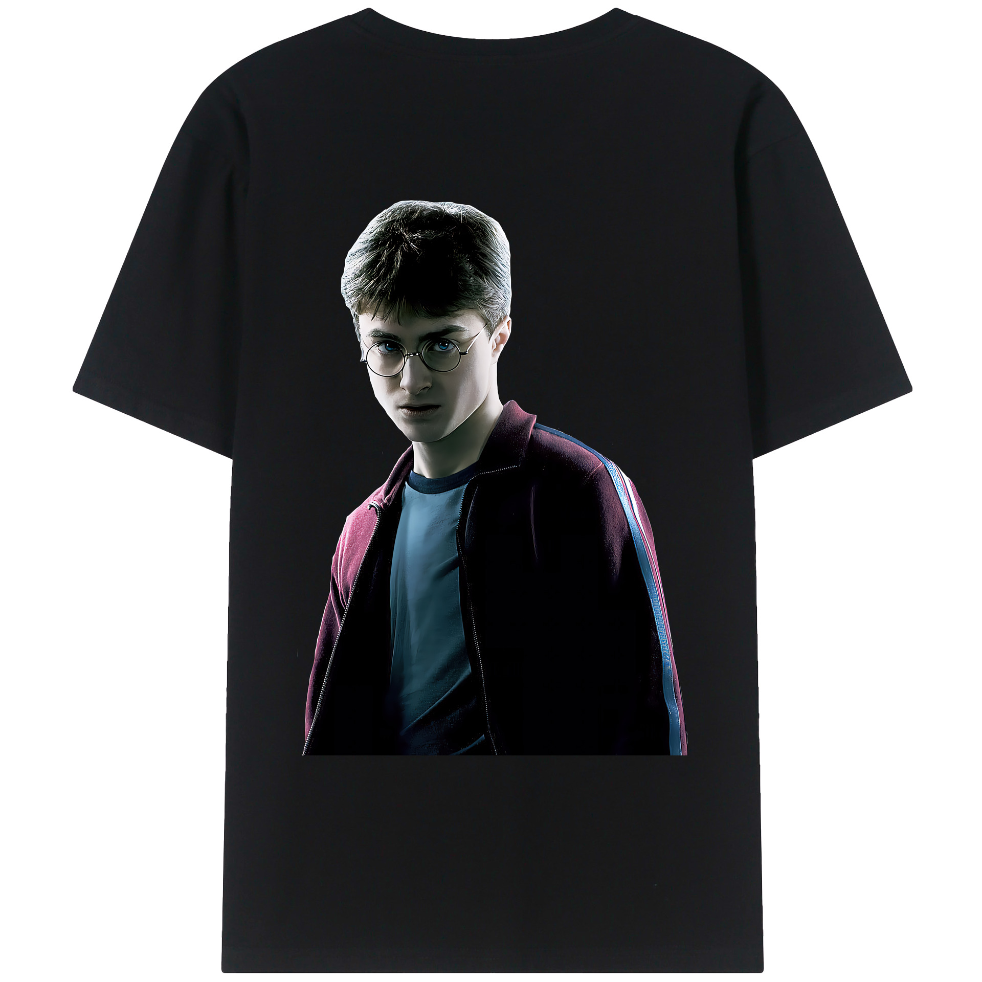 （画像用） Harry Potter ハリー・ポッターシリーズ 綿100％ メンズ半袖Tシャツ（バックプリント） 通気性