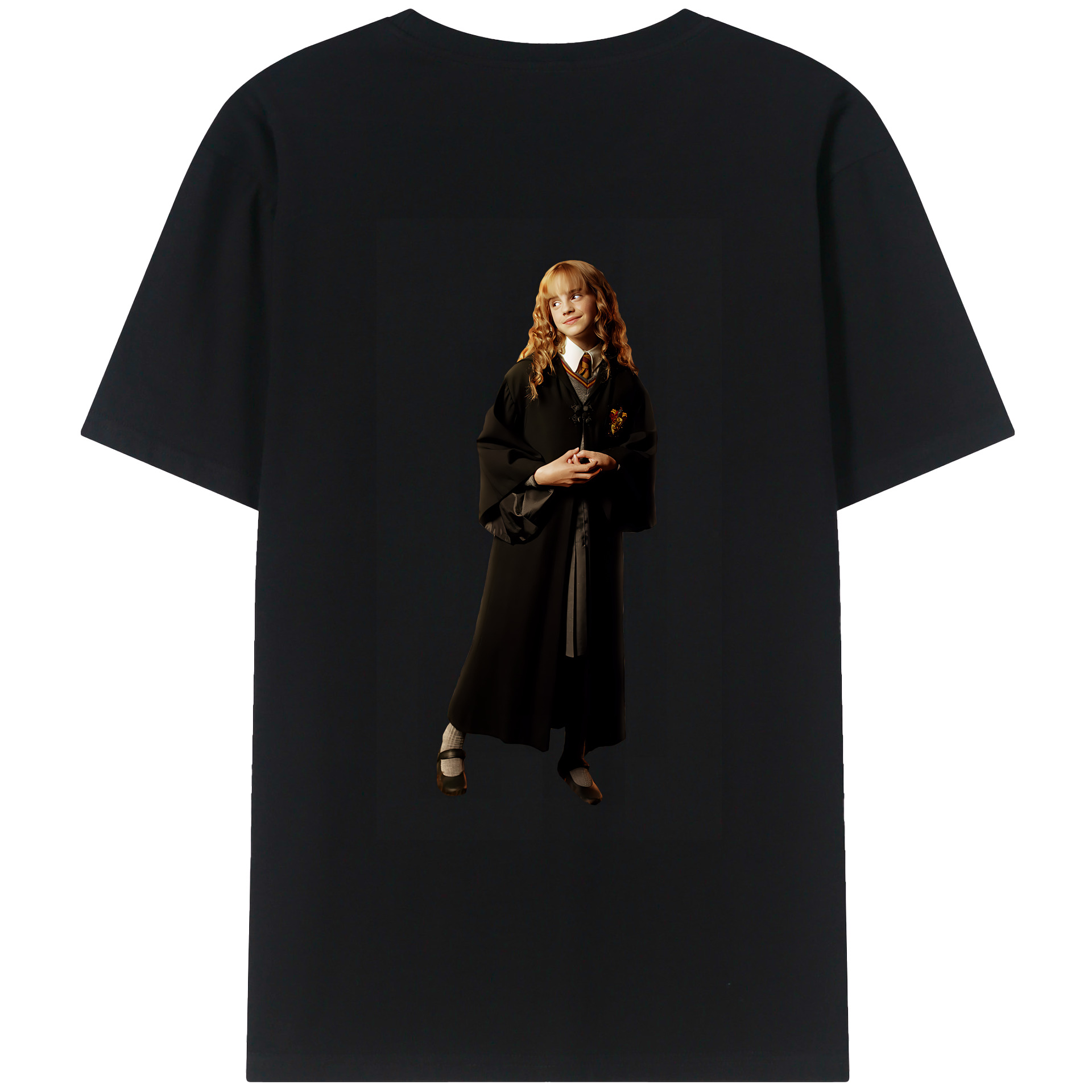 （画像用） Harry Potter ハリー・ポッターシリーズ 綿100％ メンズ半袖Tシャツ（バックプリント） 通気性