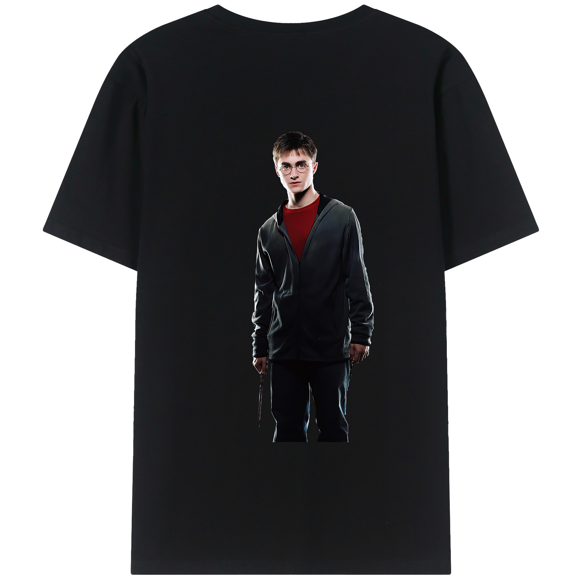 （画像用） Harry Potter ハリー・ポッターシリーズ 綿100％ メンズ半袖Tシャツ（バックプリント） 通気性