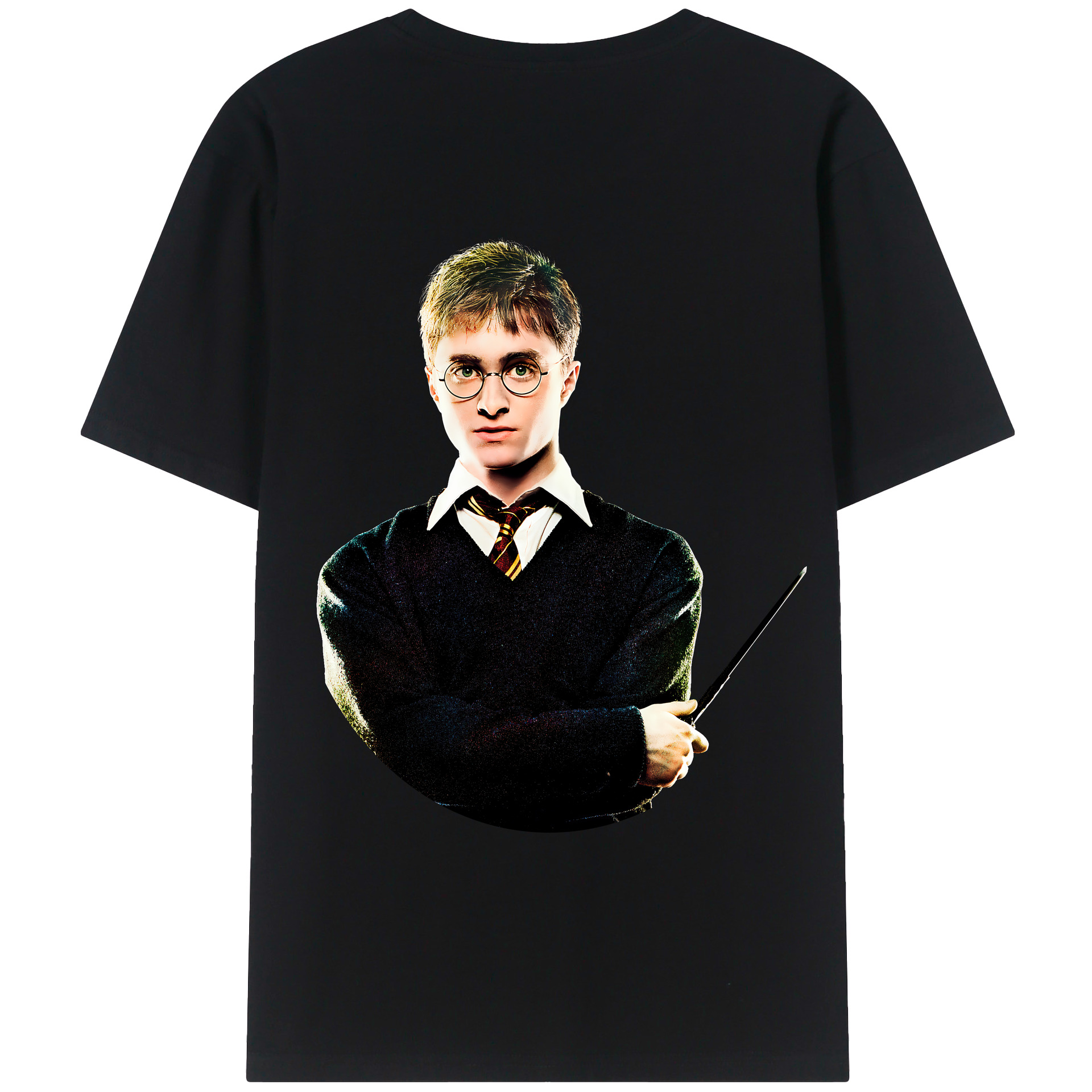 （画像用） Harry Potter ハリー・ポッターシリーズ 綿100％ メンズ半袖Tシャツ（バックプリント） 通気性