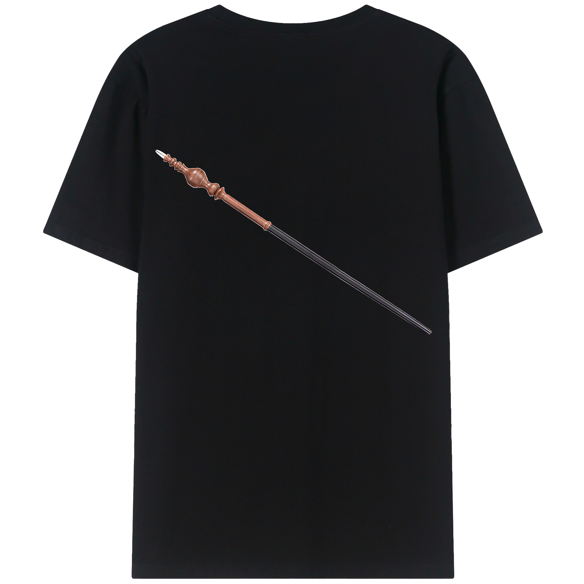 （画像用） Harry Potter ハリー・ポッターシリーズ 綿100％ メンズ半袖Tシャツ（バックプリント） 通気性