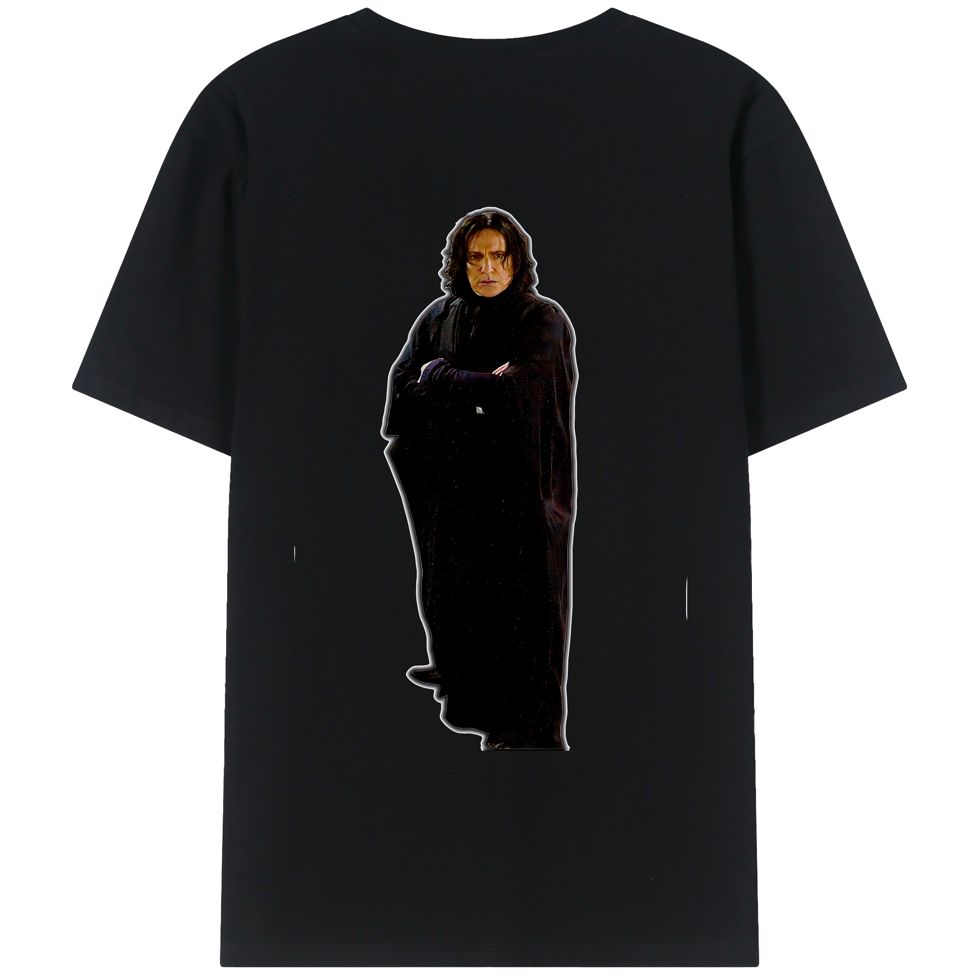 （画像用） Harry Potter ハリー・ポッターシリーズ 綿100％ メンズ半袖Tシャツ（バックプリント） 通気性