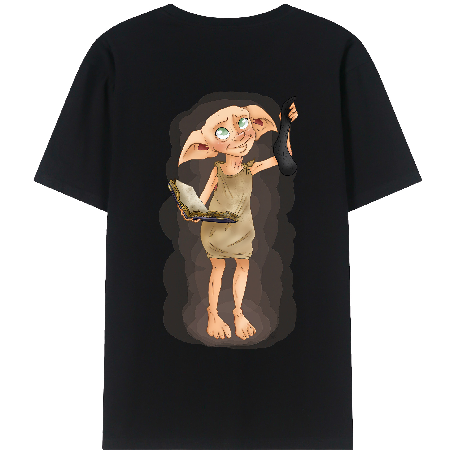 （画像用） Harry Potter ハリー・ポッターシリーズ 綿100％ メンズ半袖Tシャツ（バックプリント） 通気性