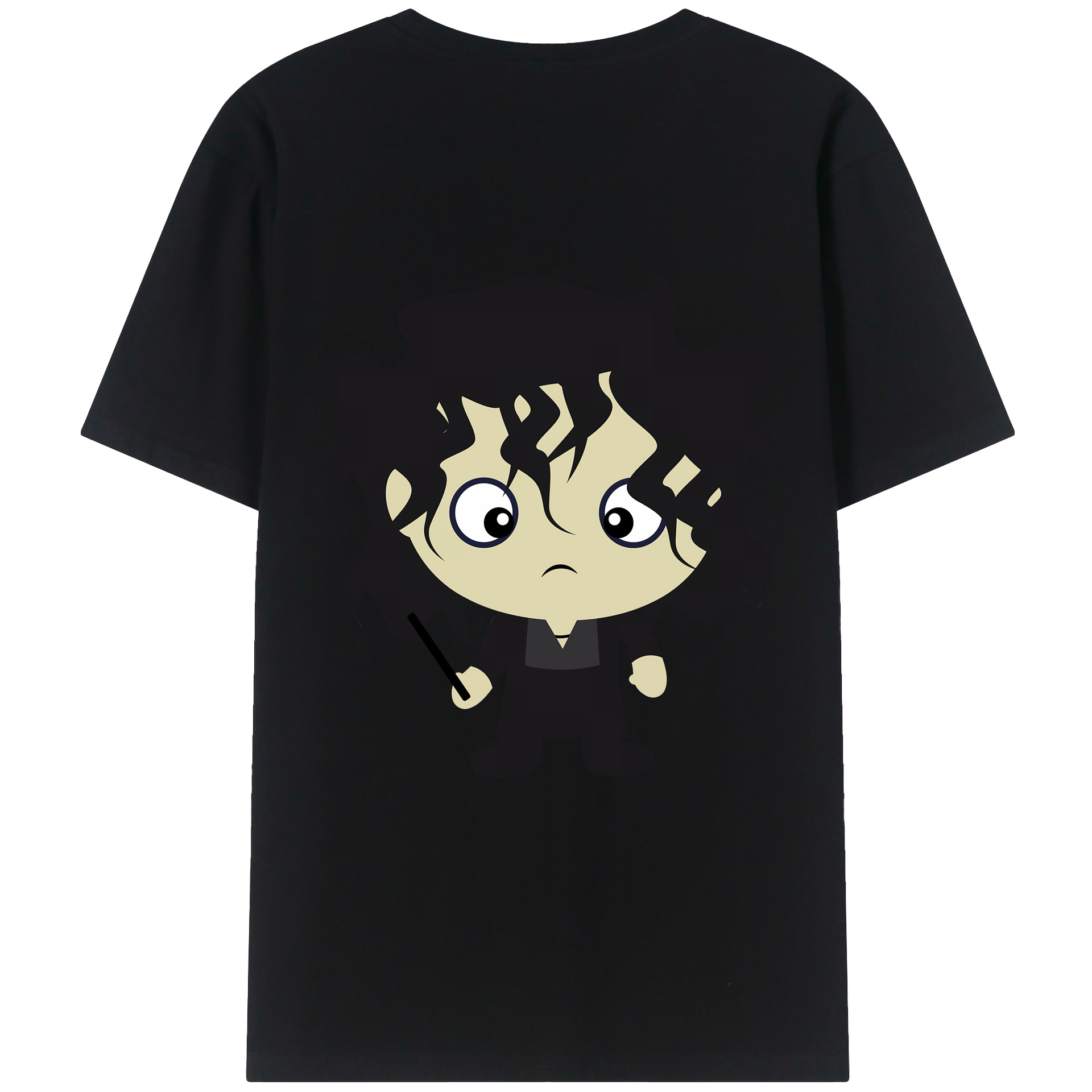 （画像用） Harry Potter ハリー・ポッターシリーズ 綿100％ メンズ半袖Tシャツ（バックプリント） 通気性