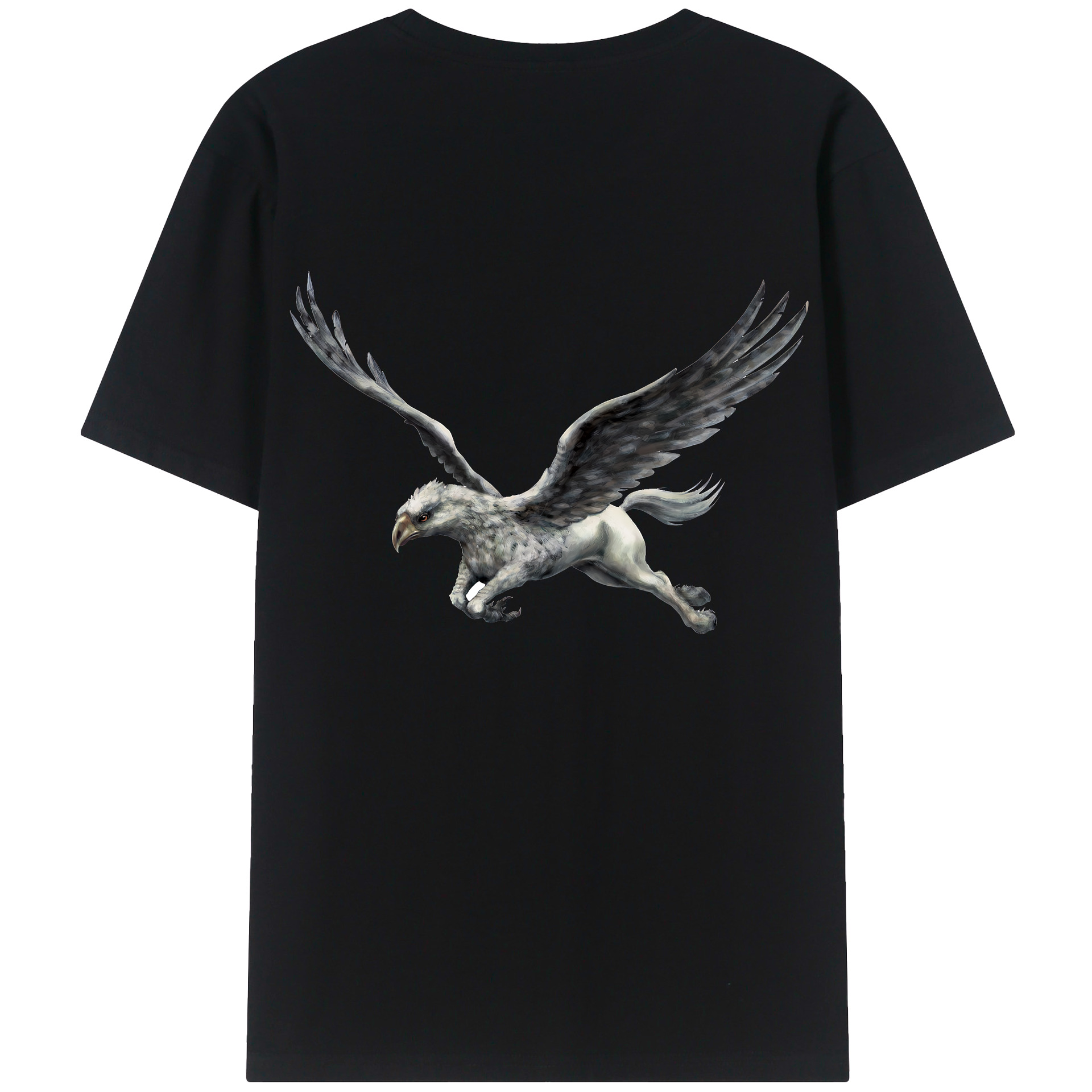 （画像用） Harry Potter ハリー・ポッターシリーズ 綿100％ メンズ半袖Tシャツ（バックプリント） 通気性