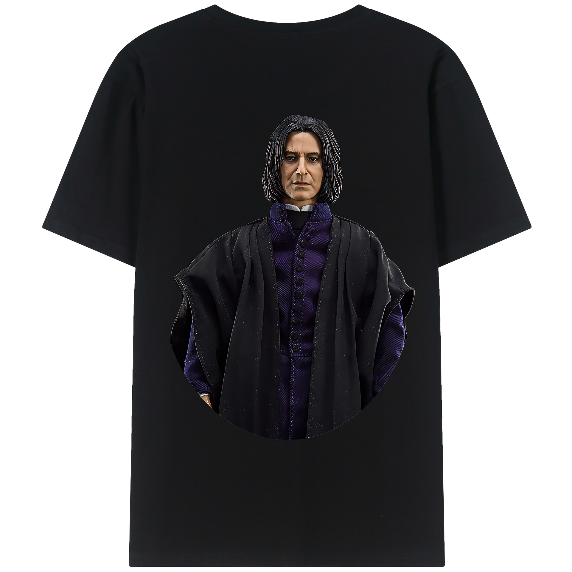 （画像用） Harry Potter ハリー・ポッターシリーズ 綿100％ メンズ半袖Tシャツ（バックプリント） 通気性