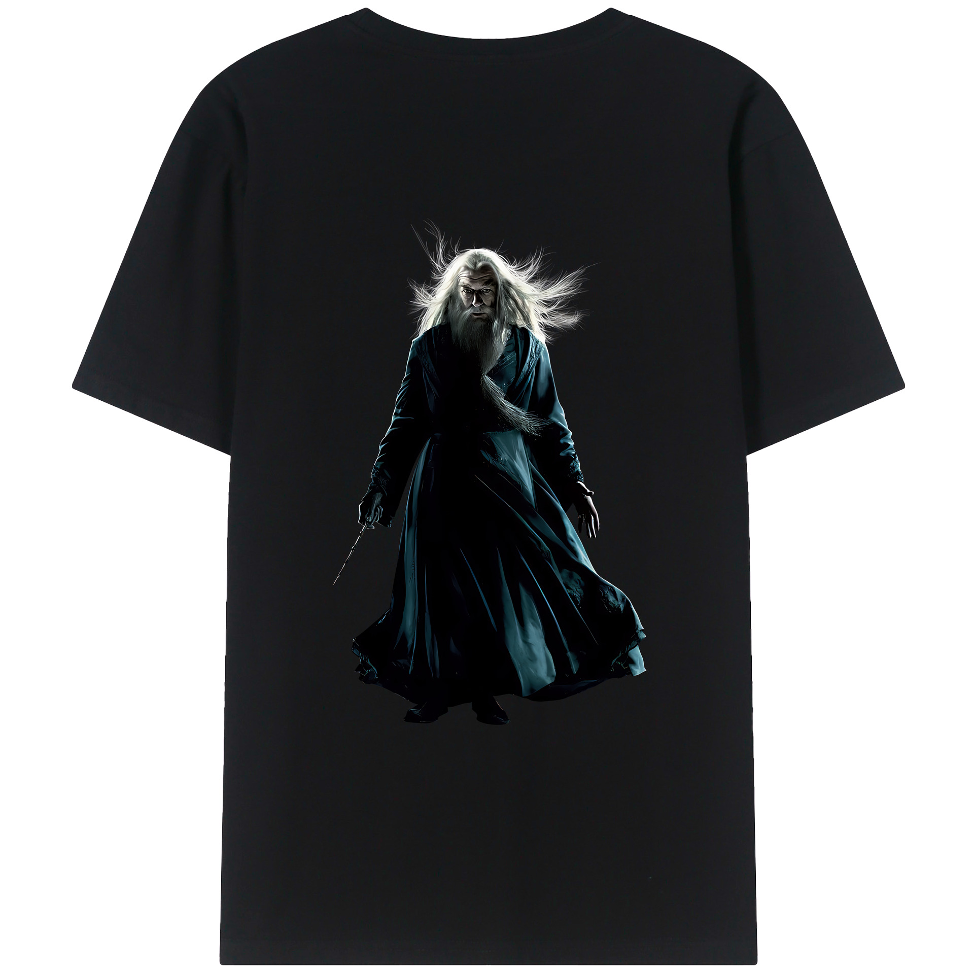 （画像用） Harry Potter ハリー・ポッターシリーズ 綿100％ メンズ半袖Tシャツ（バックプリント） 通気性