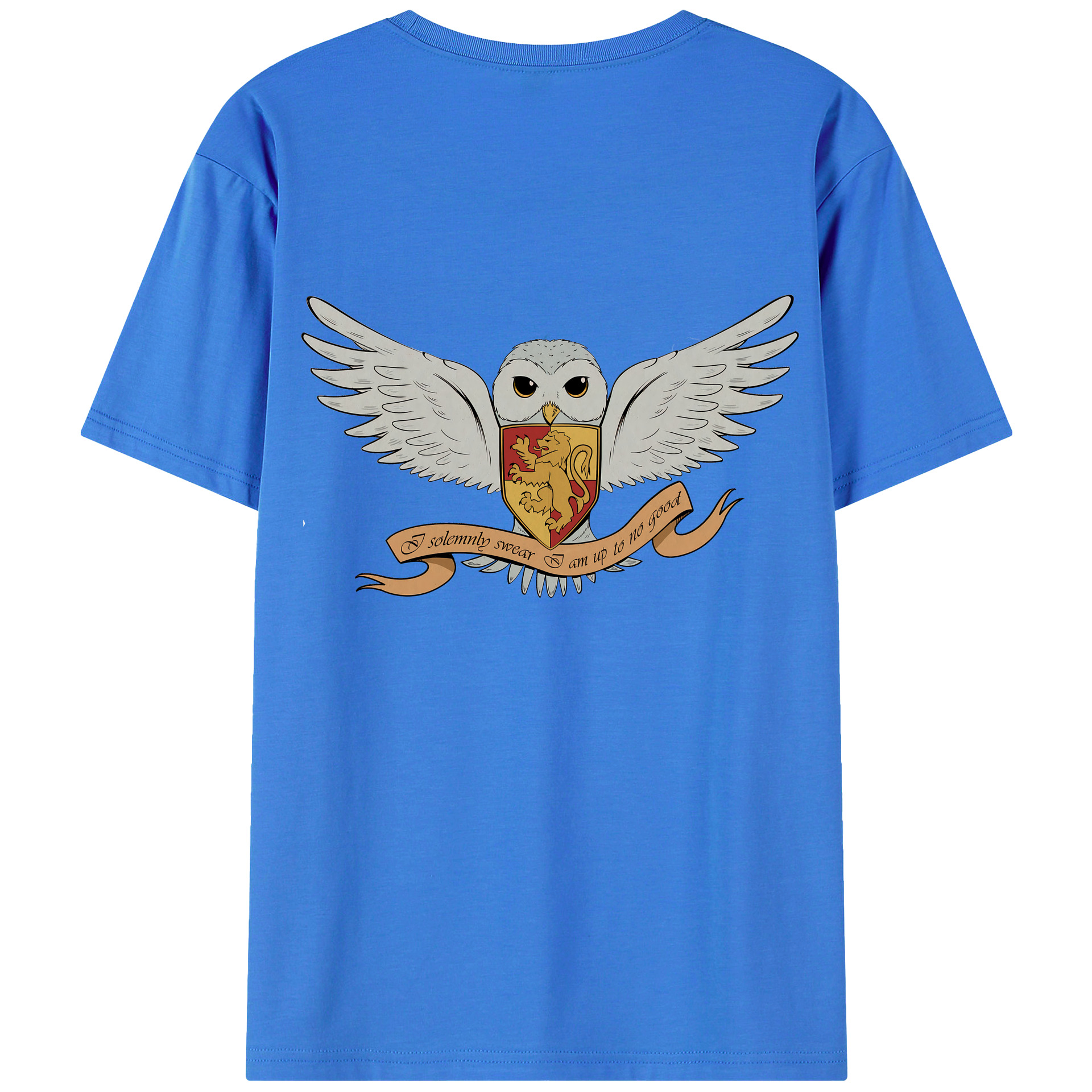 （画像用） Harry Potter ハリー・ポッターシリーズ 綿100％ メンズ半袖Tシャツ（バックプリント） 通気性