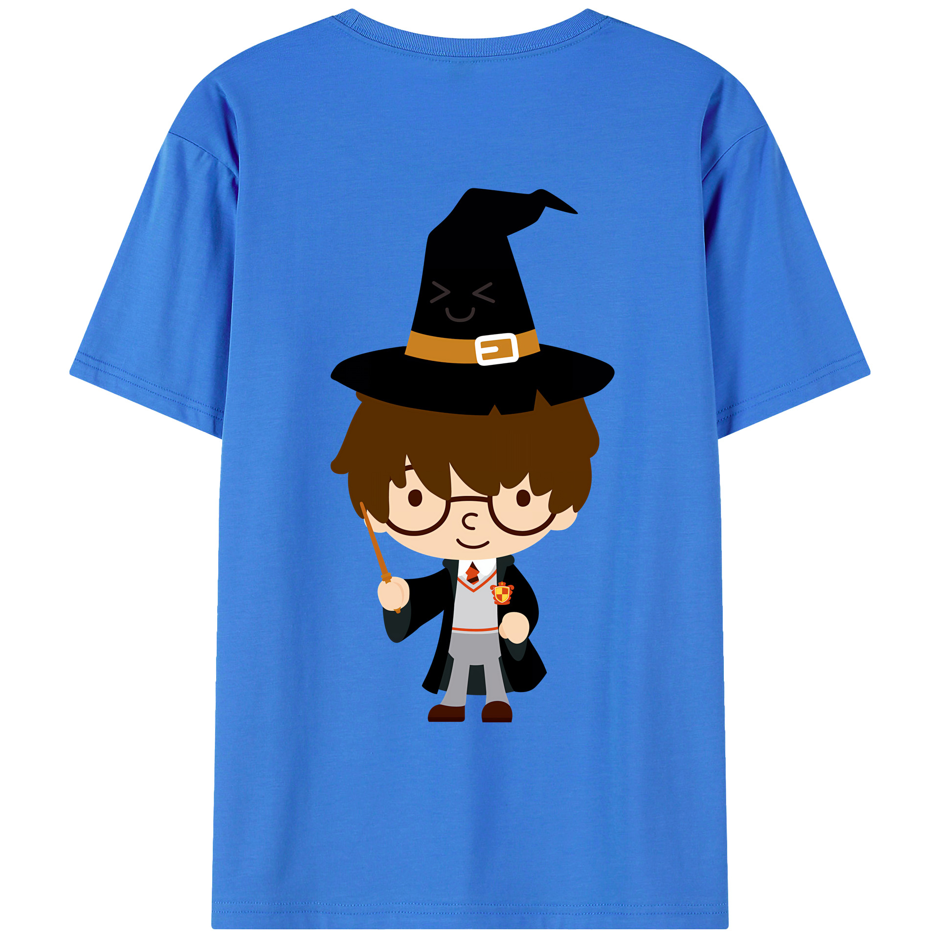 （画像用） Harry Potter ハリー・ポッターシリーズ 綿100％ メンズ半袖Tシャツ（バックプリント） 通気性