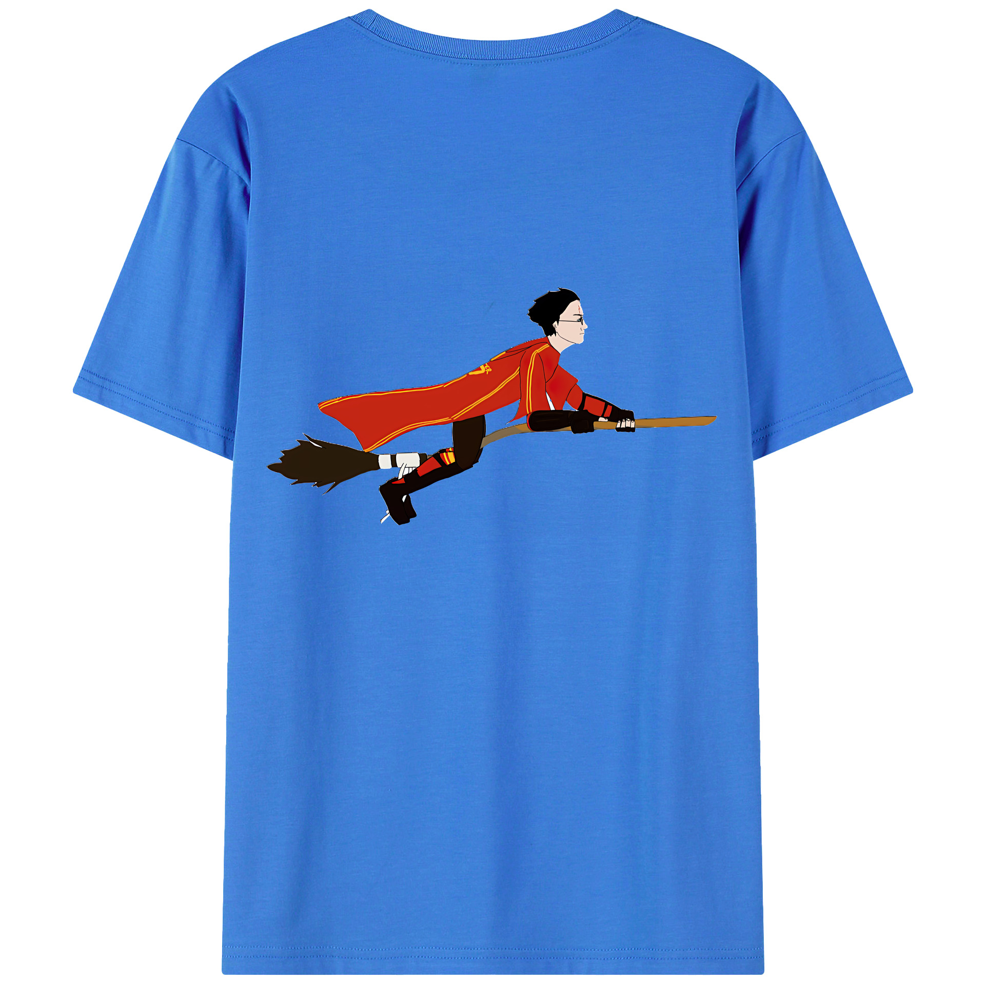 （画像用） Harry Potter ハリー・ポッターシリーズ 綿100％ メンズ半袖Tシャツ（バックプリント） 通気性