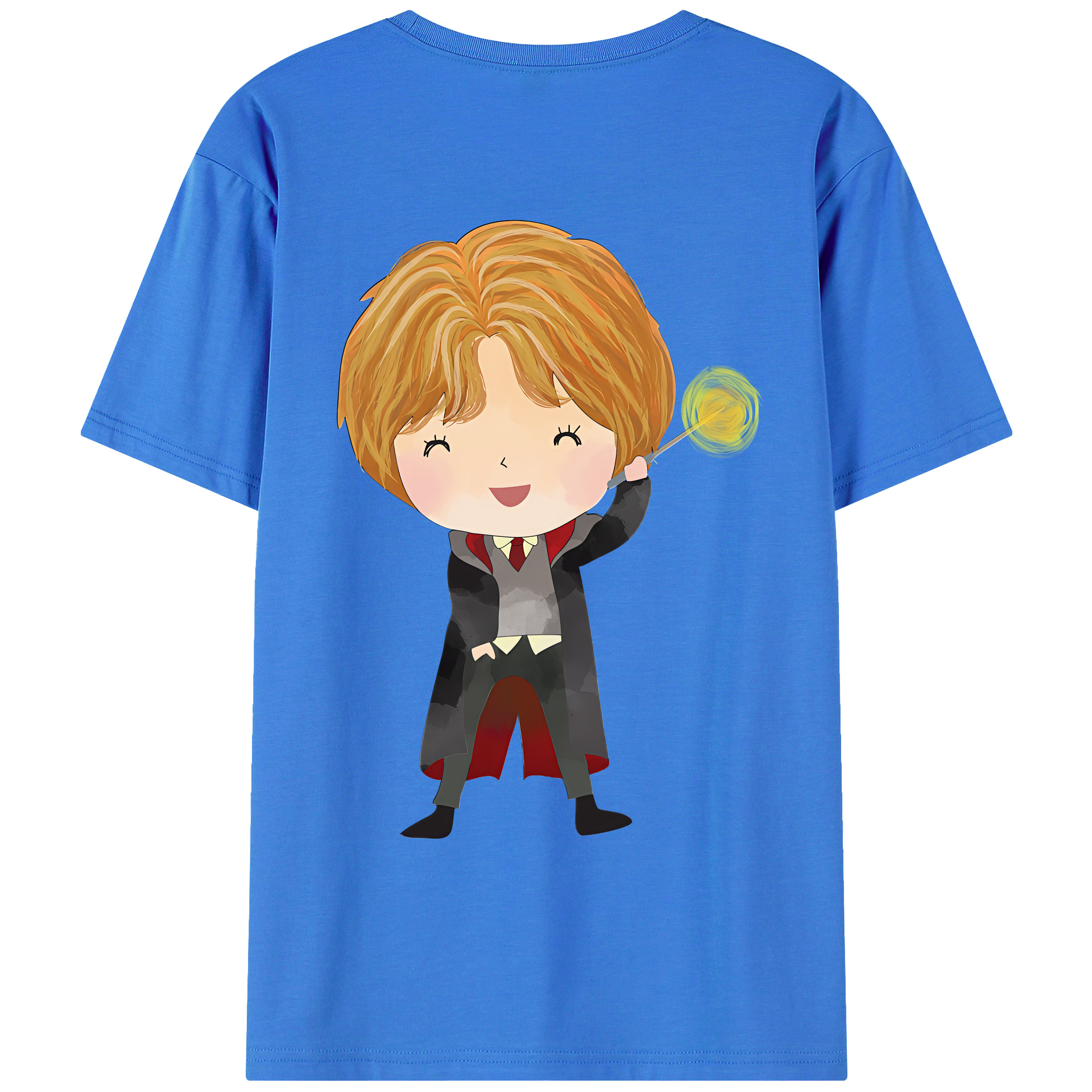 （画像用） Harry Potter ハリー・ポッターシリーズ 綿100％ メンズ半袖Tシャツ（バックプリント） 通気性