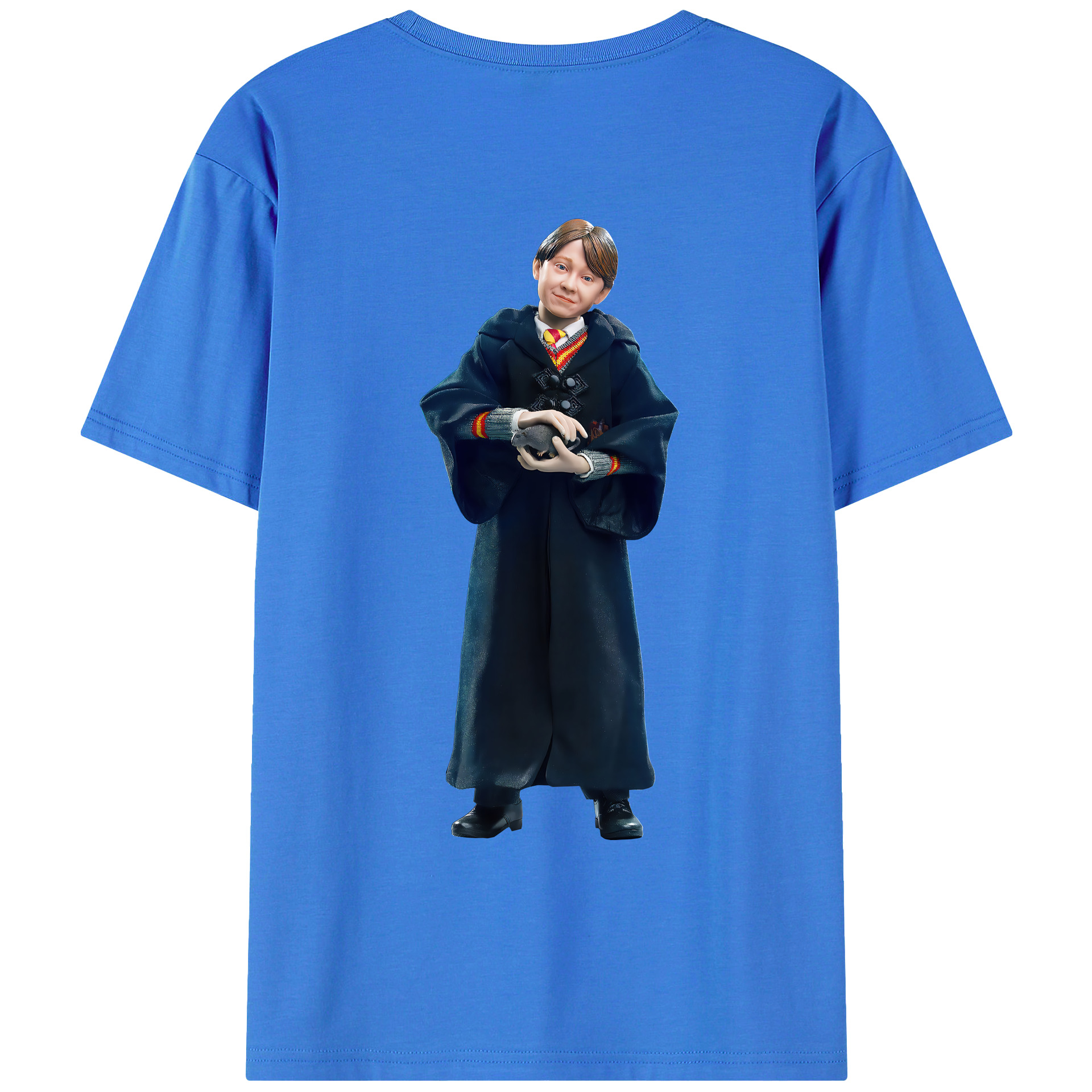 （画像用） Harry Potter ハリー・ポッターシリーズ 綿100％ メンズ半袖Tシャツ（バックプリント） 通気性
