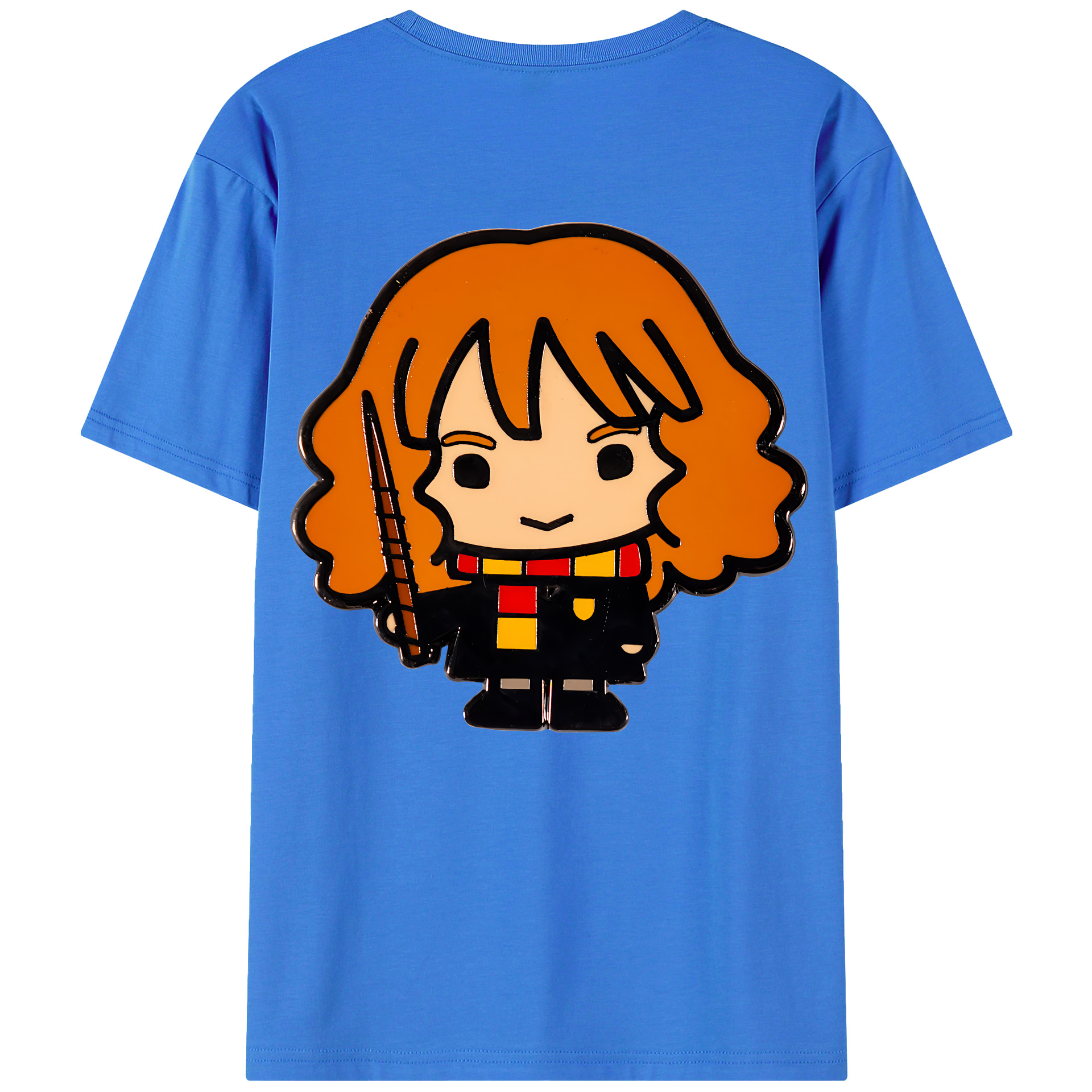 （画像用） Harry Potter ハリー・ポッターシリーズ 綿100％ メンズ半袖Tシャツ（バックプリント） 通気性
