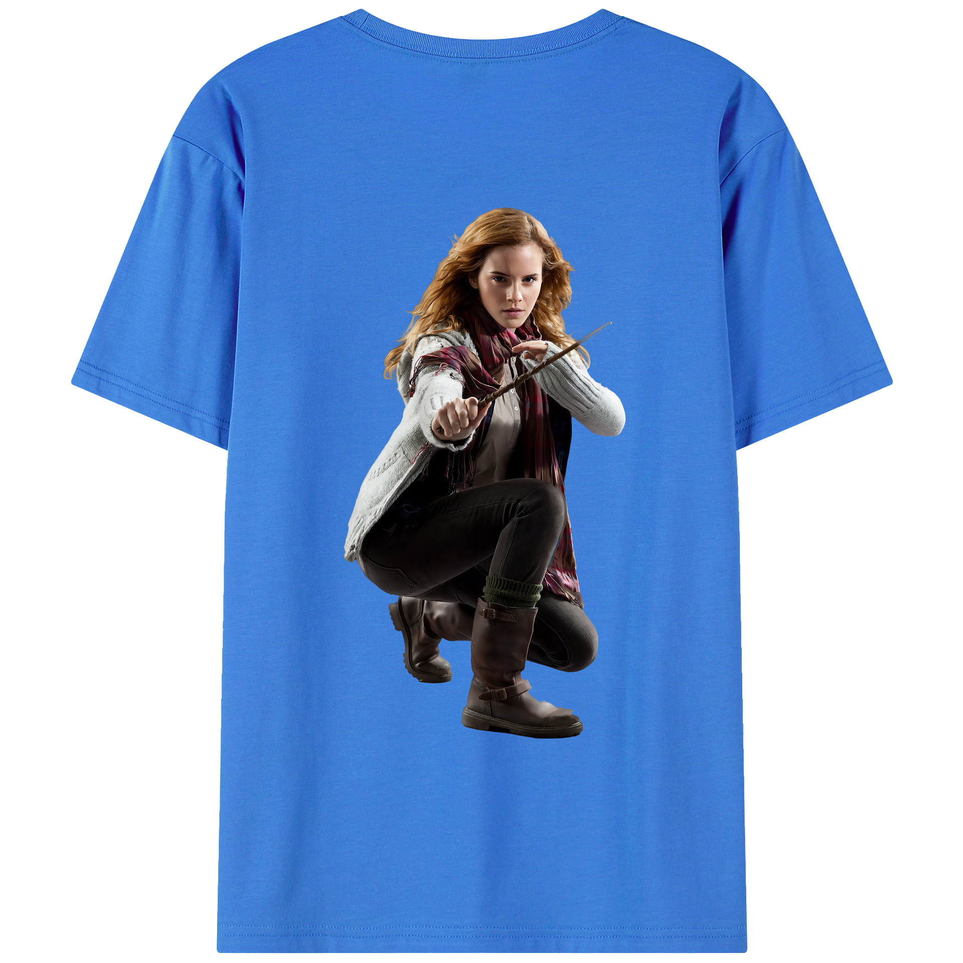 （画像用） Harry Potter ハリー・ポッターシリーズ 綿100％ メンズ半袖Tシャツ（バックプリント） 通気性