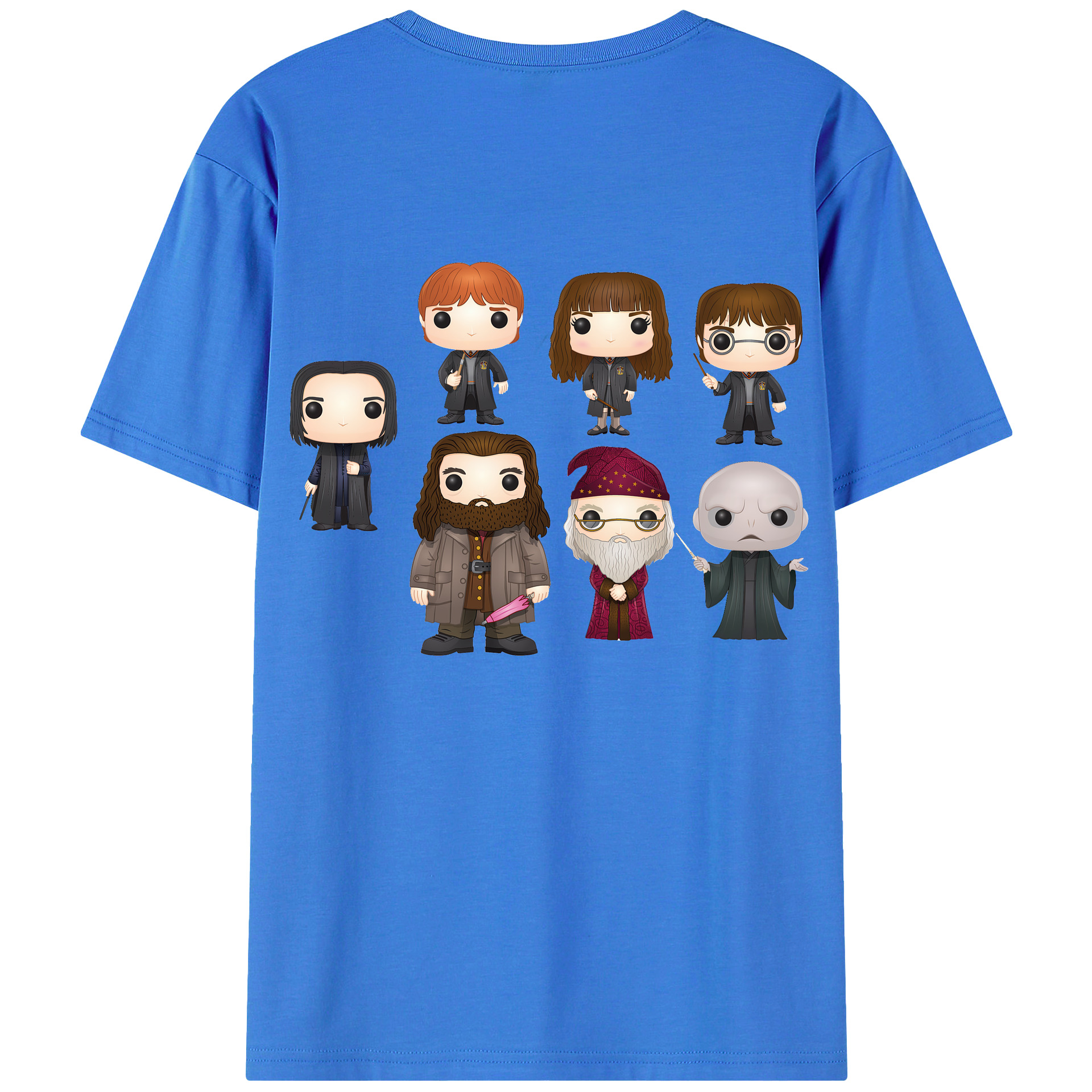（画像用） Harry Potter ハリー・ポッターシリーズ 綿100％ メンズ半袖Tシャツ（バックプリント） 通気性