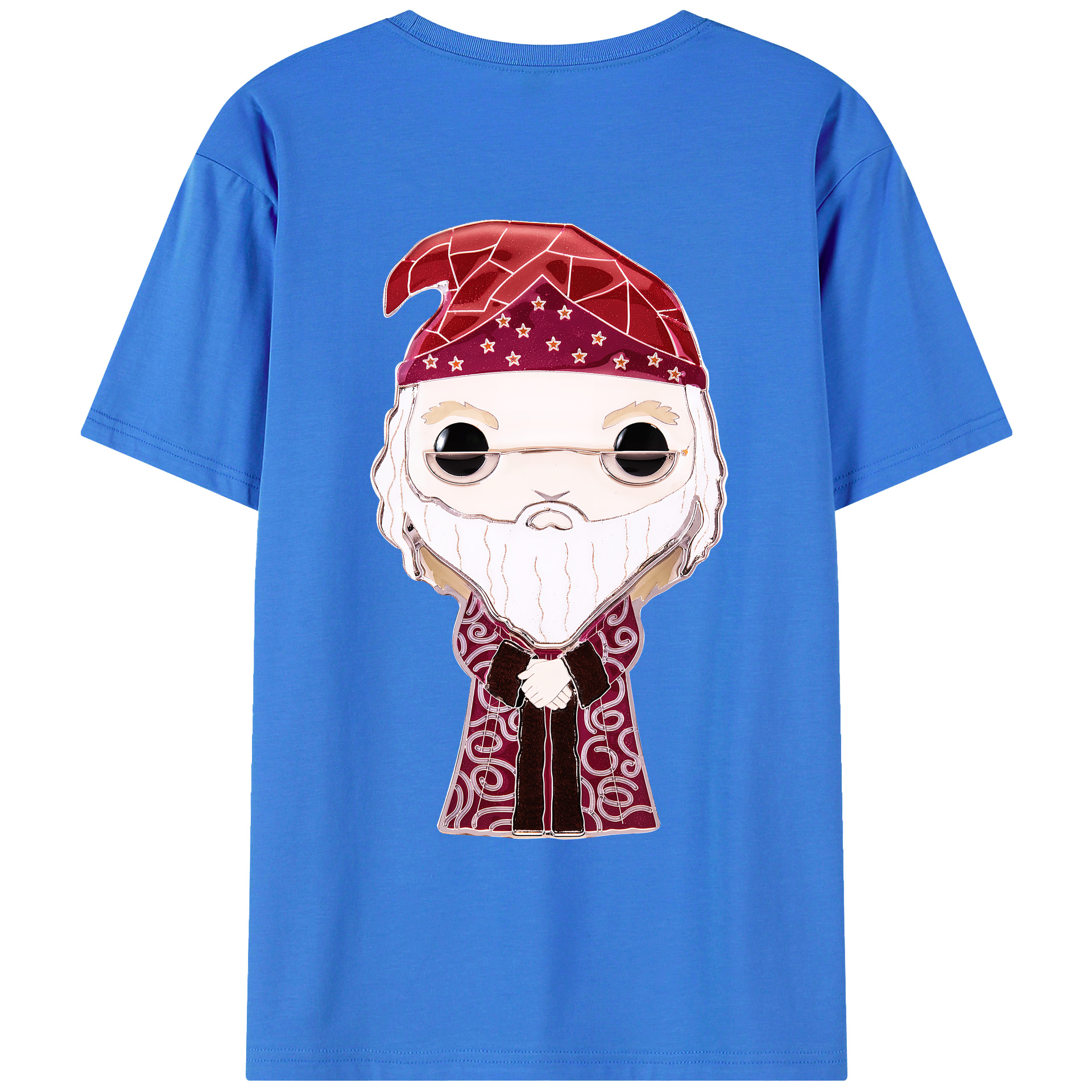 （画像用） Harry Potter ハリー・ポッターシリーズ 綿100％ メンズ半袖Tシャツ（バックプリント） 通気性