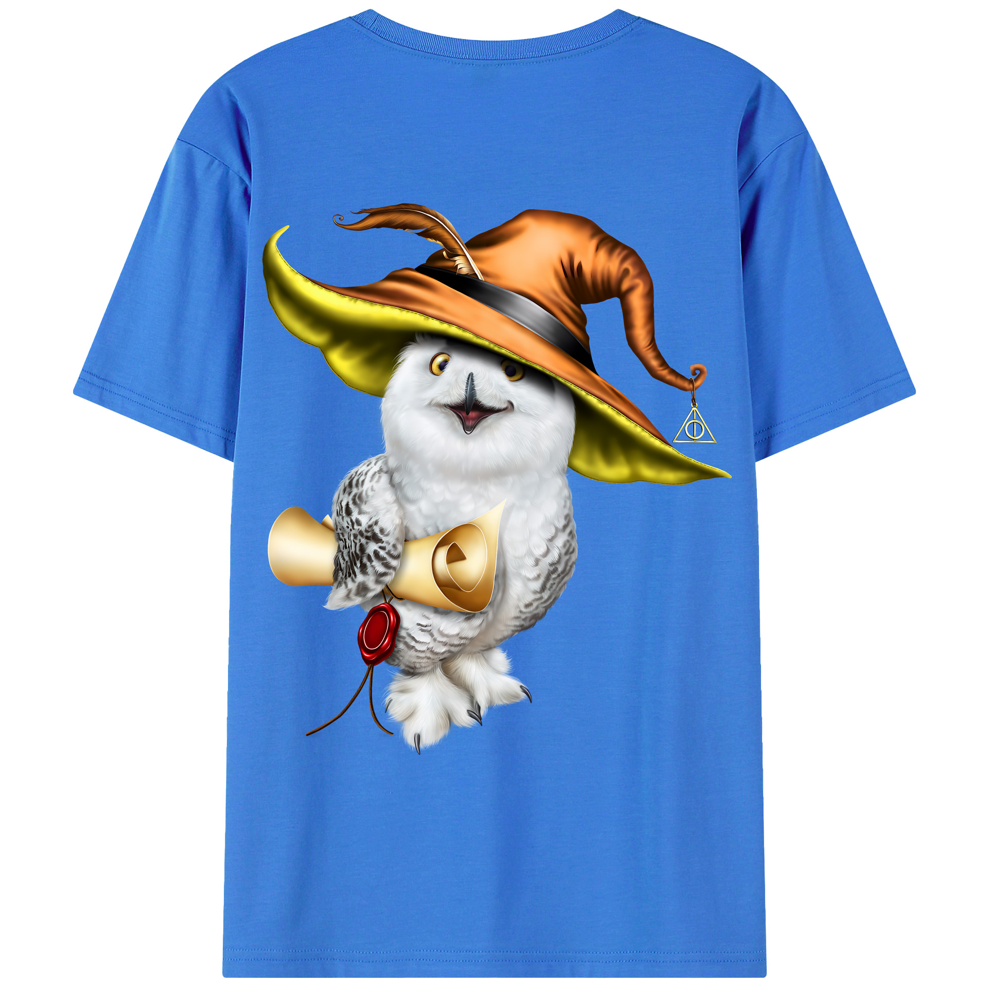 （画像用） Harry Potter ハリー・ポッターシリーズ 綿100％ メンズ半袖Tシャツ（バックプリント） 通気性
