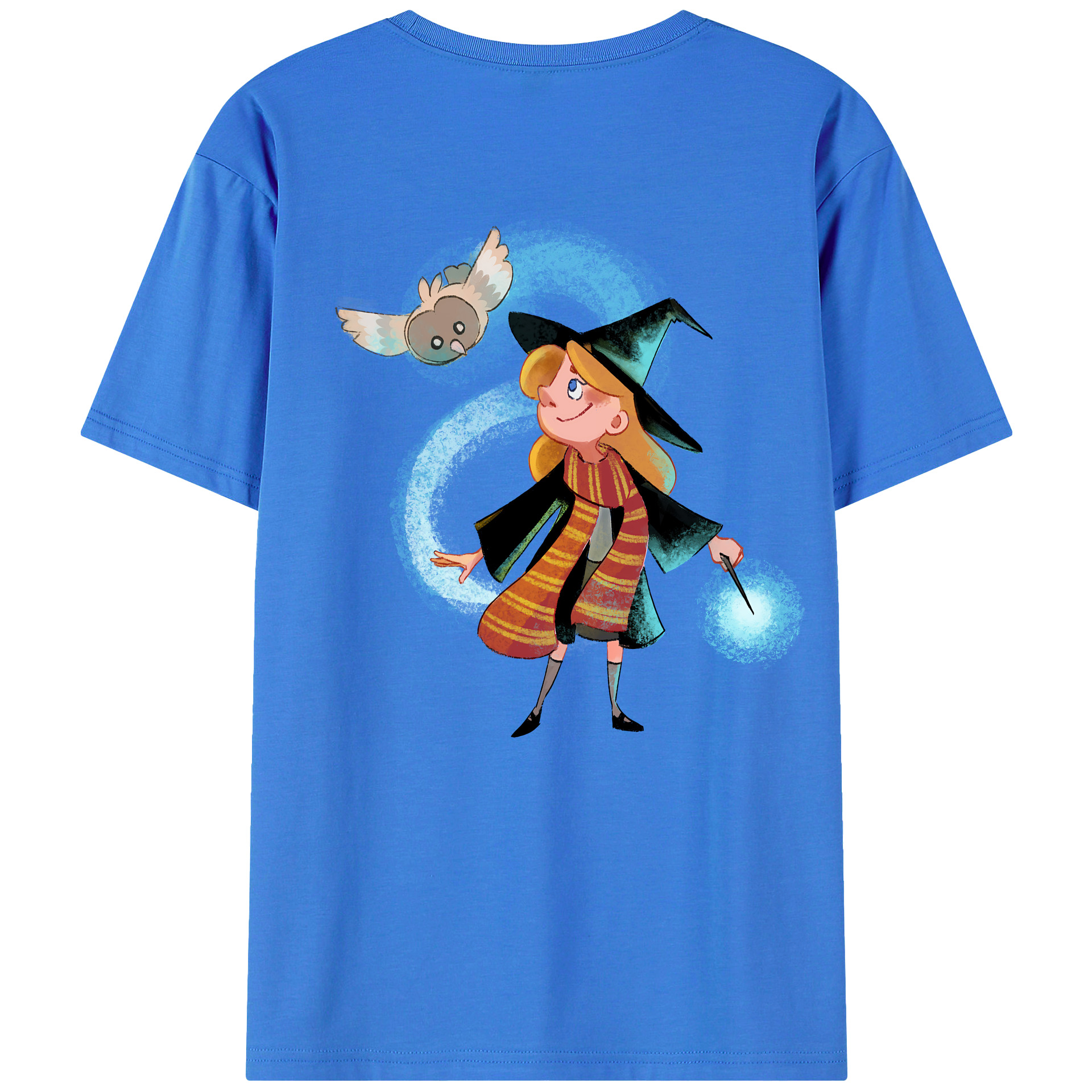 （画像用） Harry Potter ハリー・ポッターシリーズ 綿100％ メンズ半袖Tシャツ（バックプリント） 通気性