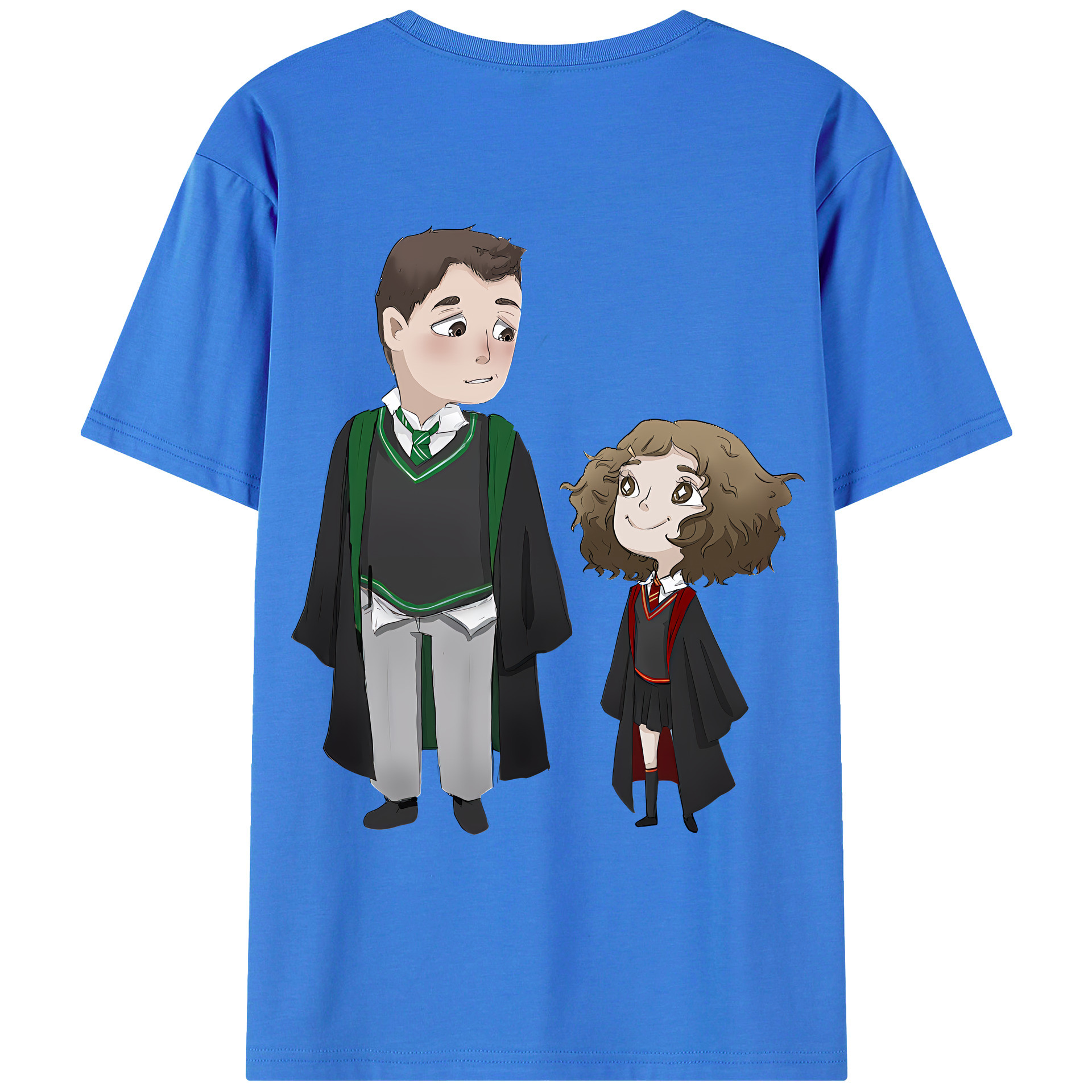 （画像用） Harry Potter ハリー・ポッターシリーズ 綿100％ メンズ半袖Tシャツ（バックプリント） 通気性