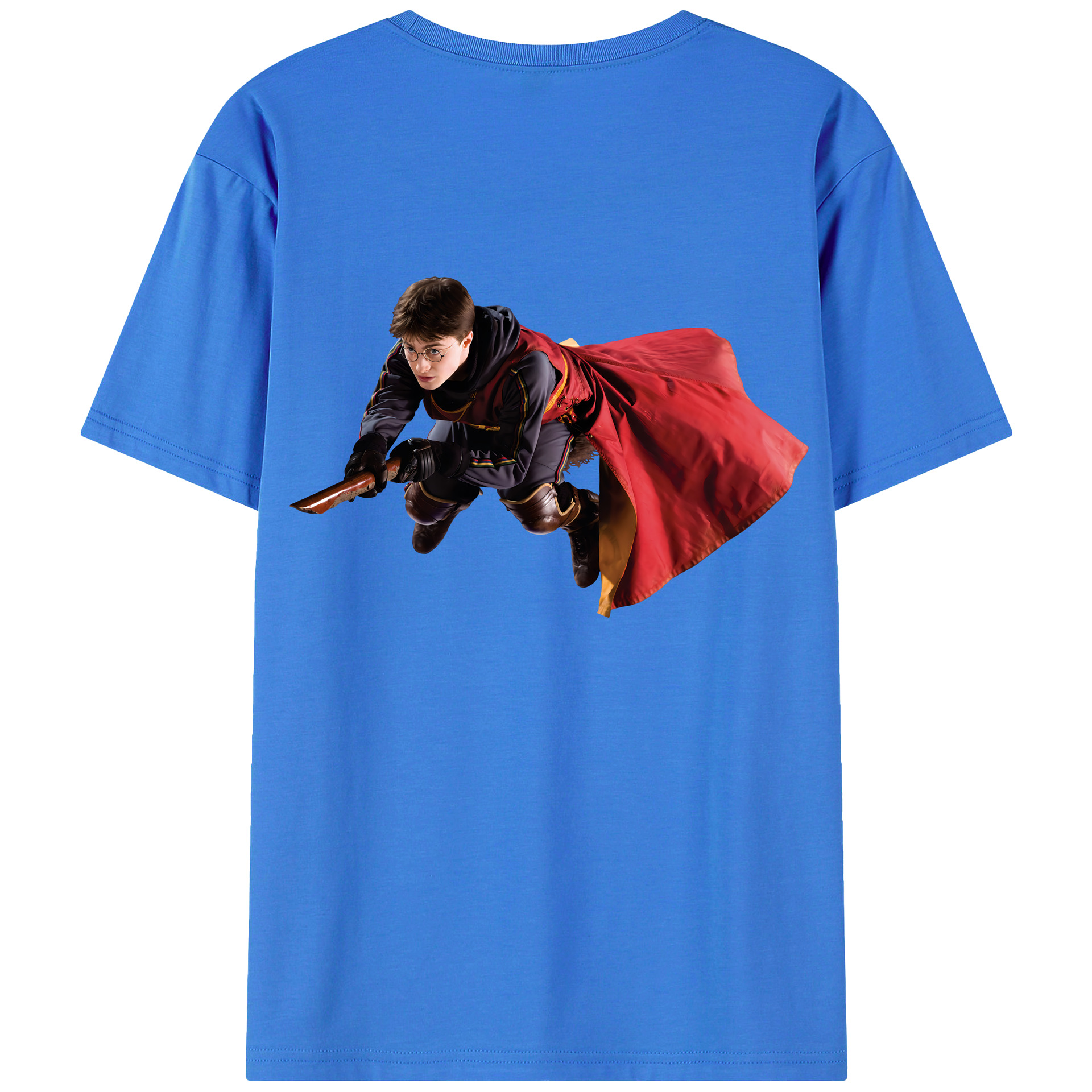 （画像用） Harry Potter ハリー・ポッターシリーズ 綿100％ メンズ半袖Tシャツ（バックプリント） 通気性