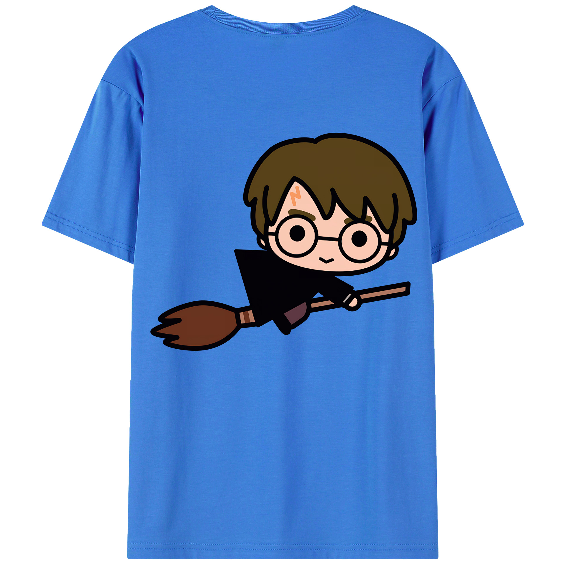 （画像用） Harry Potter ハリー・ポッターシリーズ 綿100％ メンズ半袖Tシャツ（バックプリント） 通気性