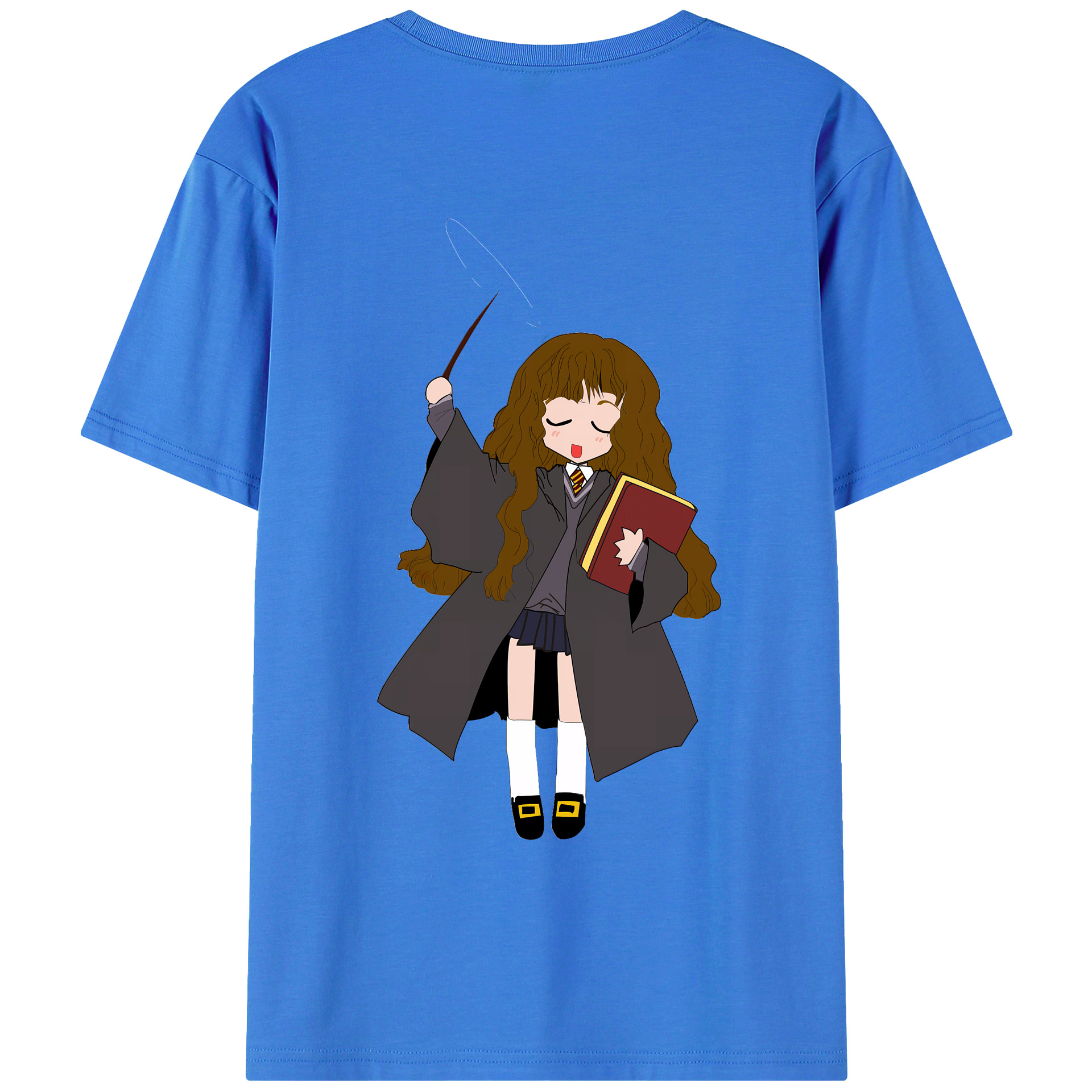 （画像用） Harry Potter ハリー・ポッターシリーズ 綿100％ メンズ半袖Tシャツ（バックプリント） 通気性