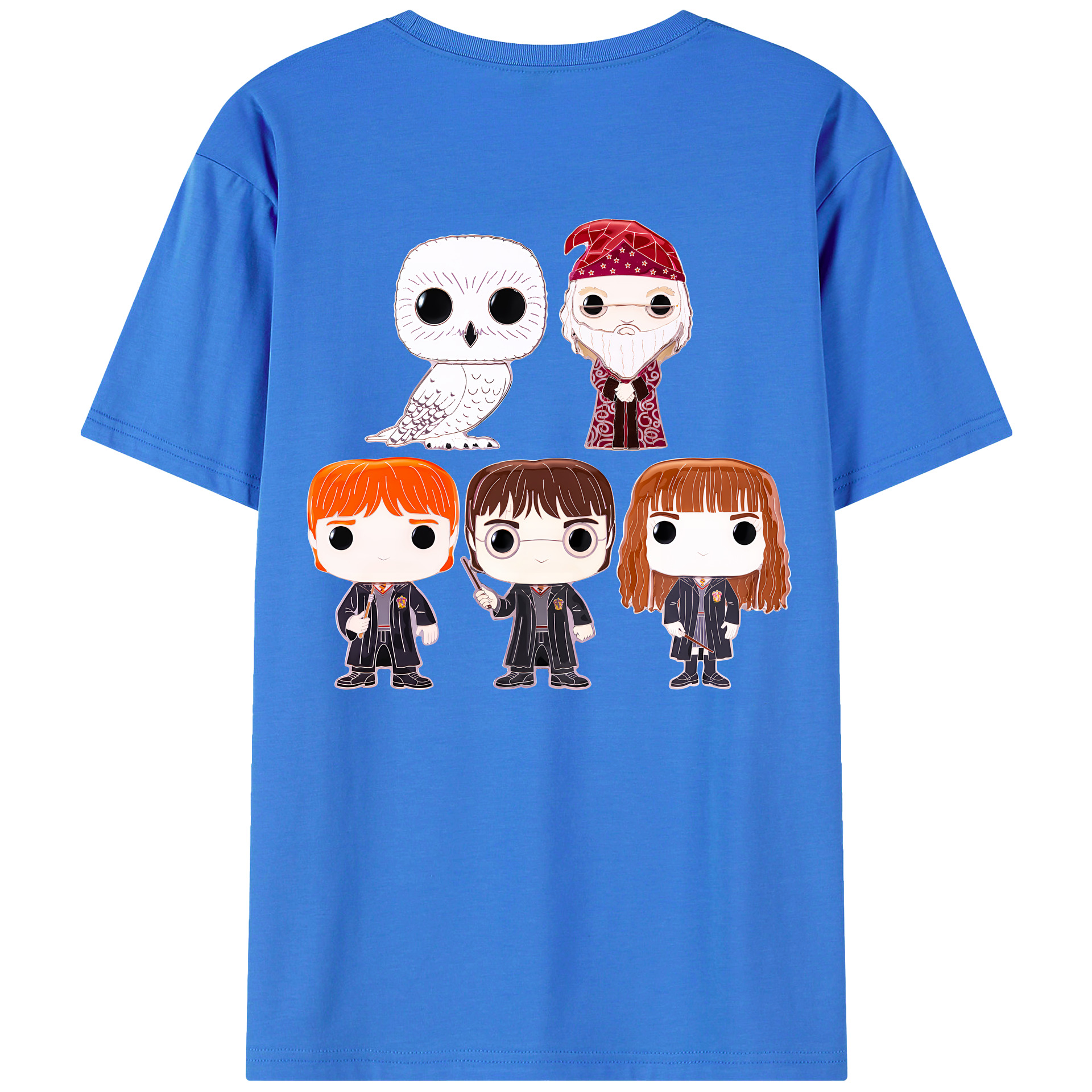 （画像用） Harry Potter ハリー・ポッターシリーズ 綿100％ メンズ半袖Tシャツ（バックプリント） 通気性
