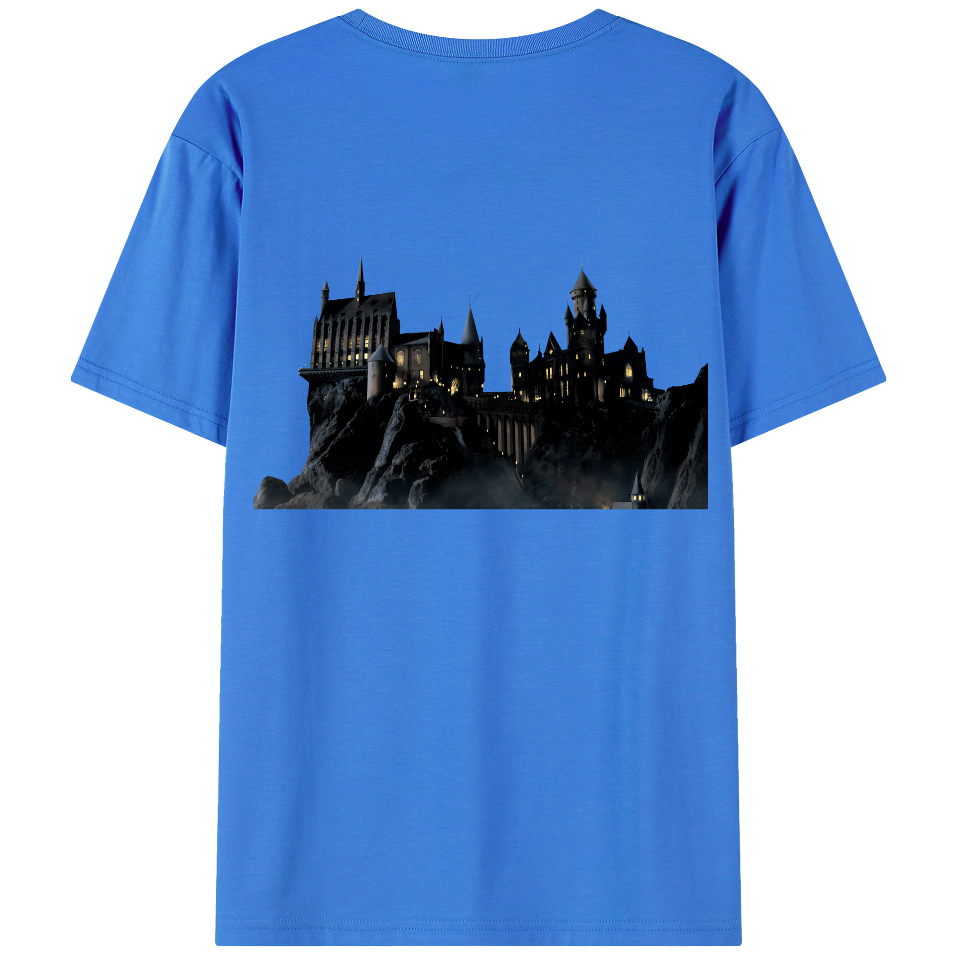 （画像用） Harry Potter ハリー・ポッターシリーズ 綿100％ メンズ半袖Tシャツ（バックプリント） 通気性