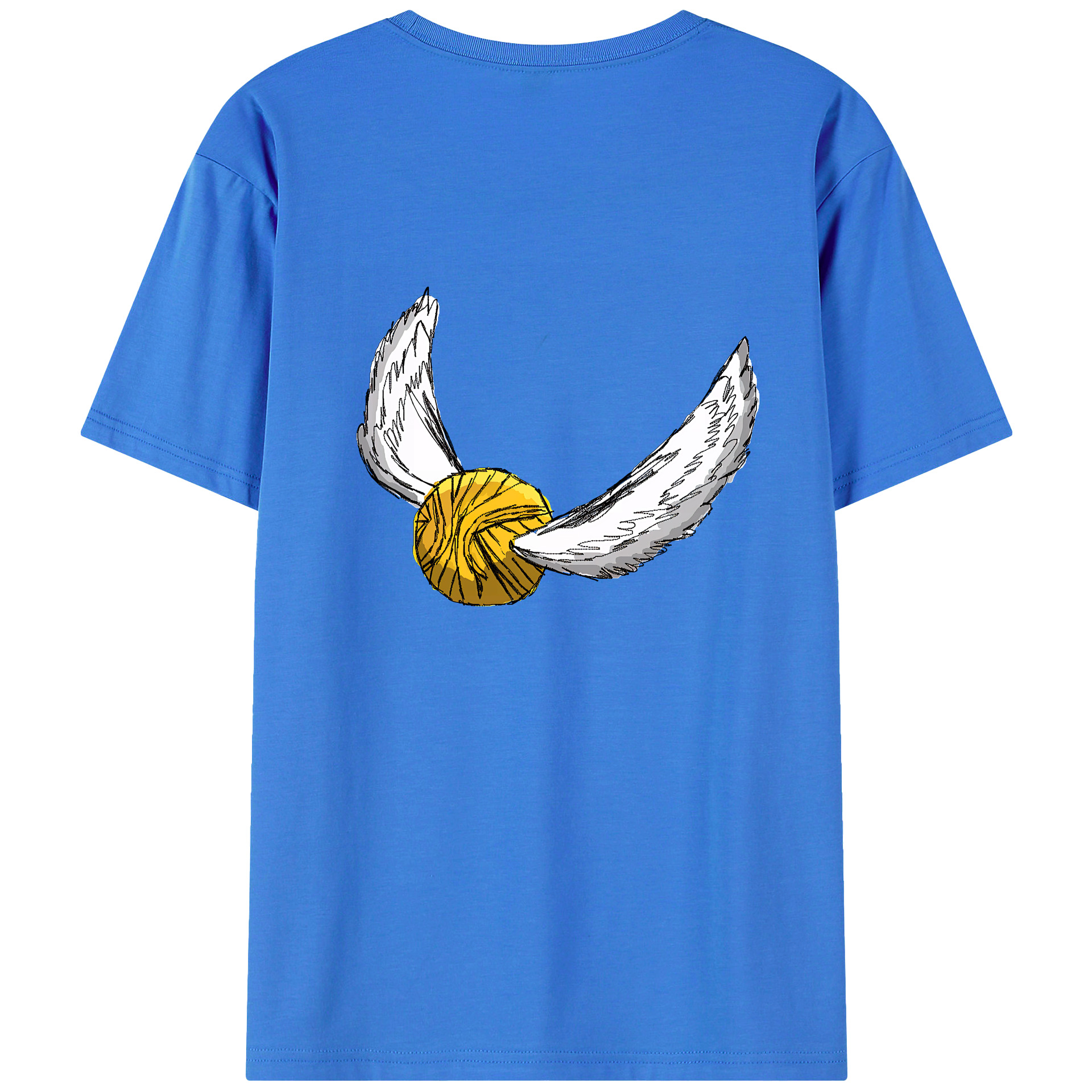 （画像用） Harry Potter ハリー・ポッターシリーズ 綿100％ メンズ半袖Tシャツ（バックプリント） 通気性