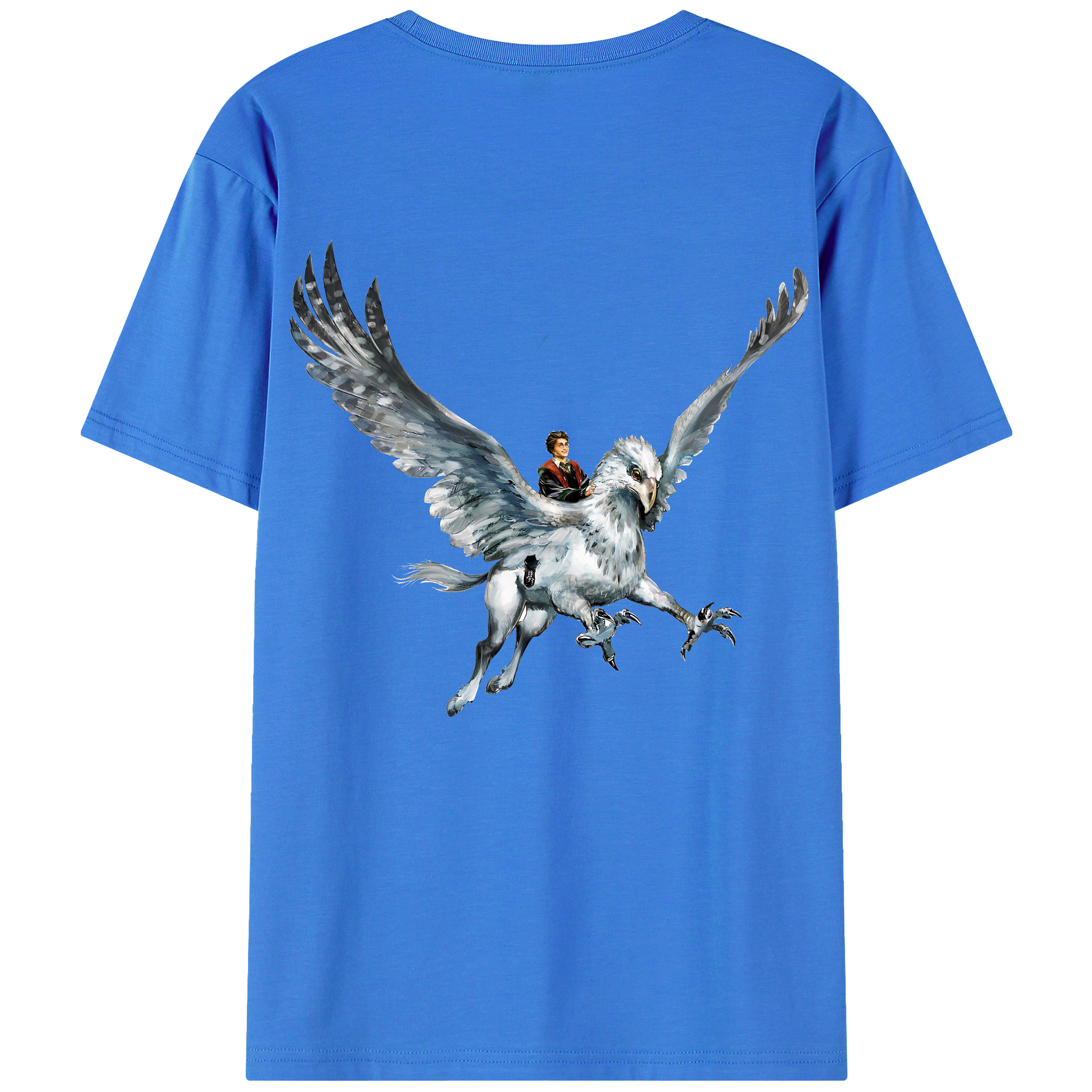 （画像用） Harry Potter ハリー・ポッターシリーズ 綿100％ メンズ半袖Tシャツ（バックプリント） 通気性