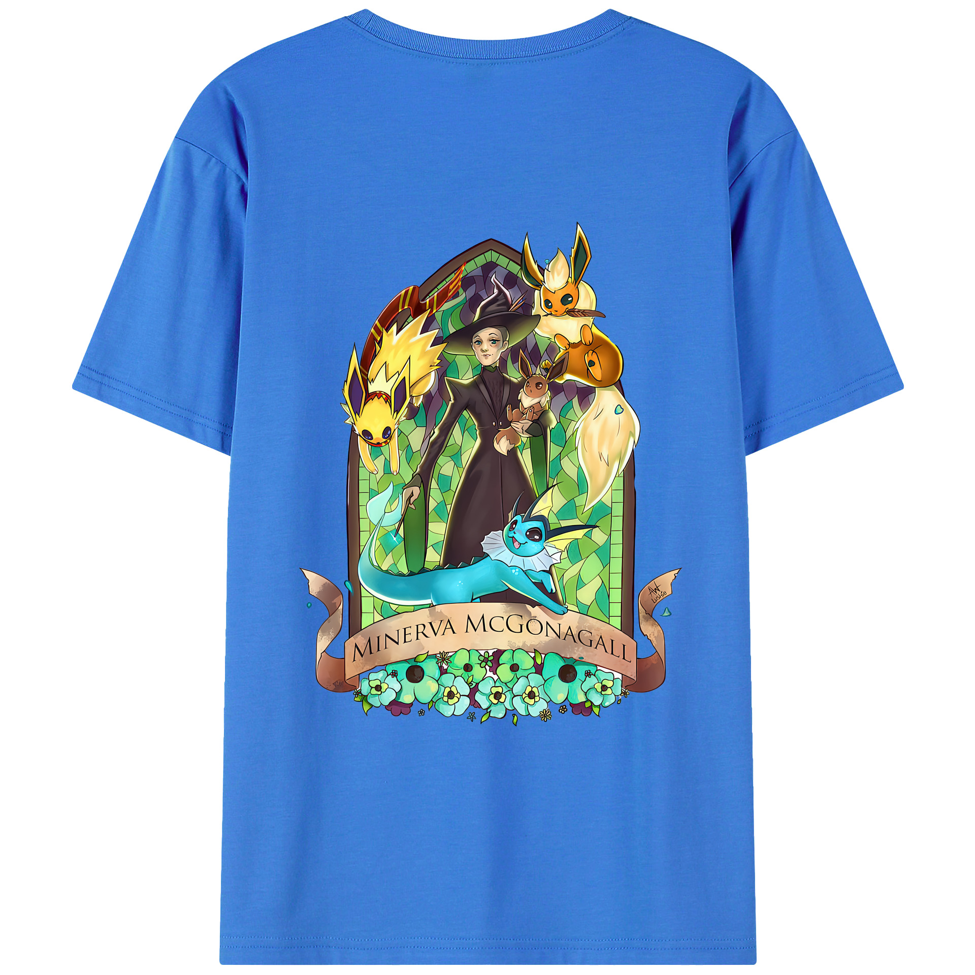 （画像用） Harry Potter ハリー・ポッターシリーズ 綿100％ メンズ半袖Tシャツ（バックプリント） 通気性