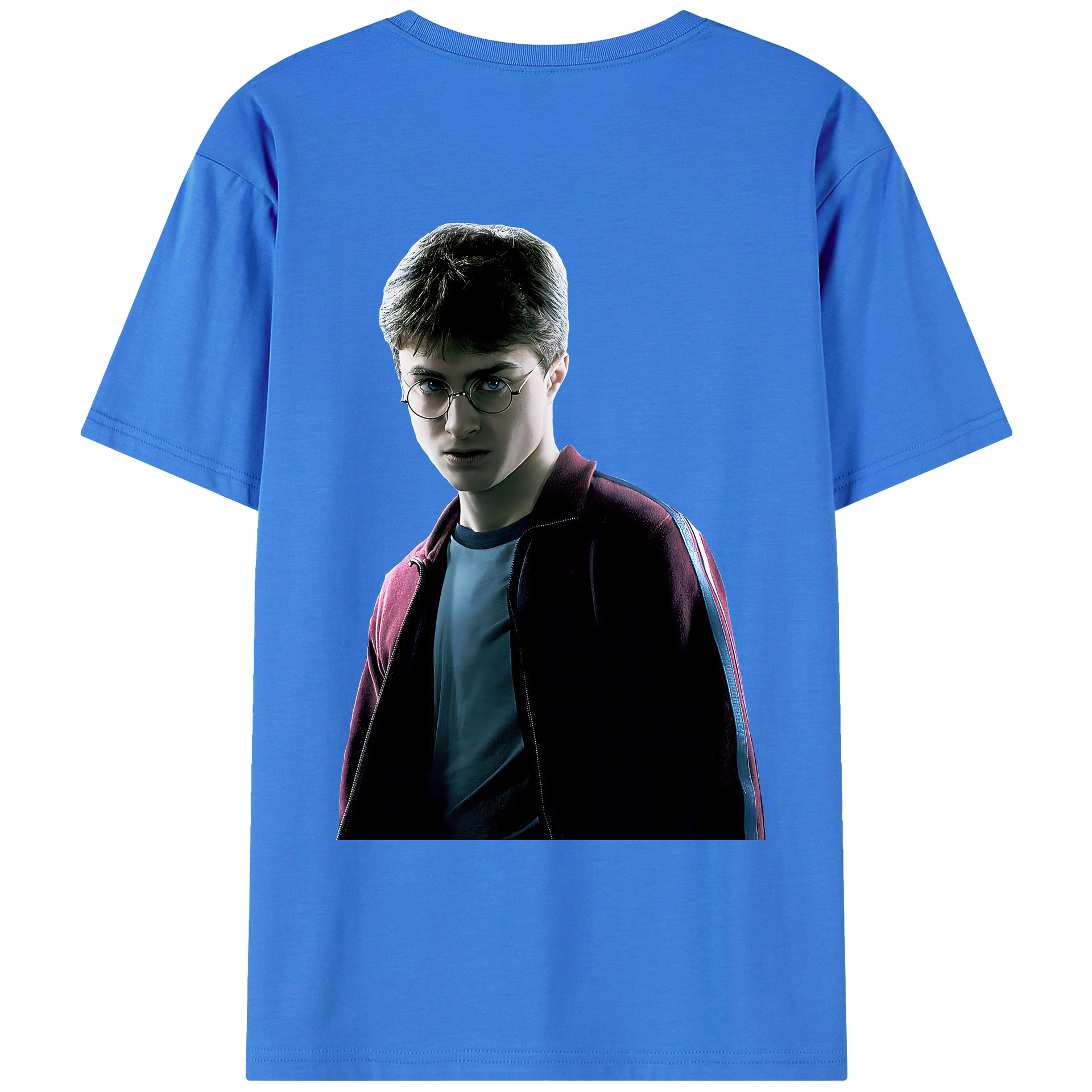 （画像用） Harry Potter ハリー・ポッターシリーズ 綿100％ メンズ半袖Tシャツ（バックプリント） 通気性