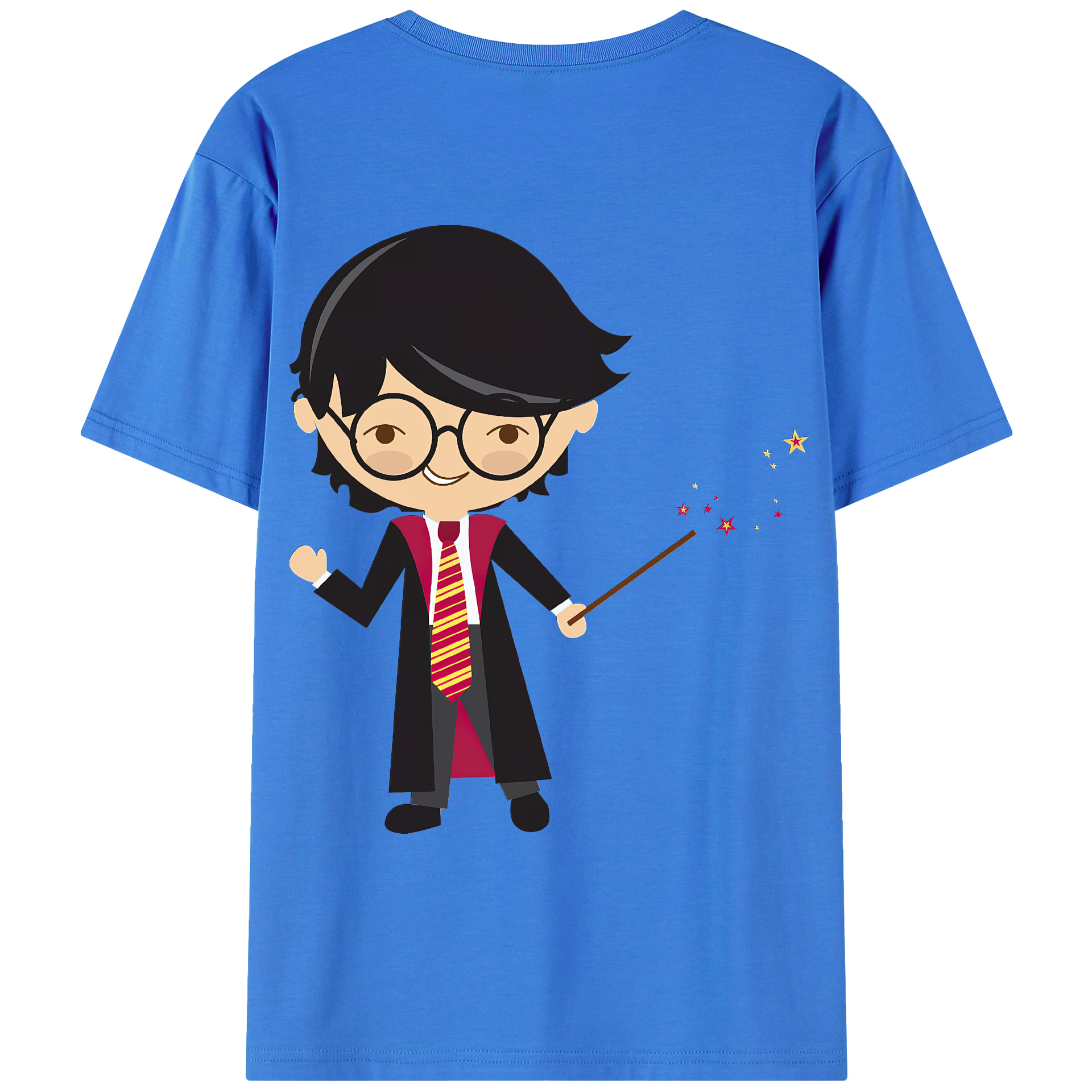 （画像用） Harry Potter ハリー・ポッターシリーズ 綿100％ メンズ半袖Tシャツ（バックプリント） 通気性