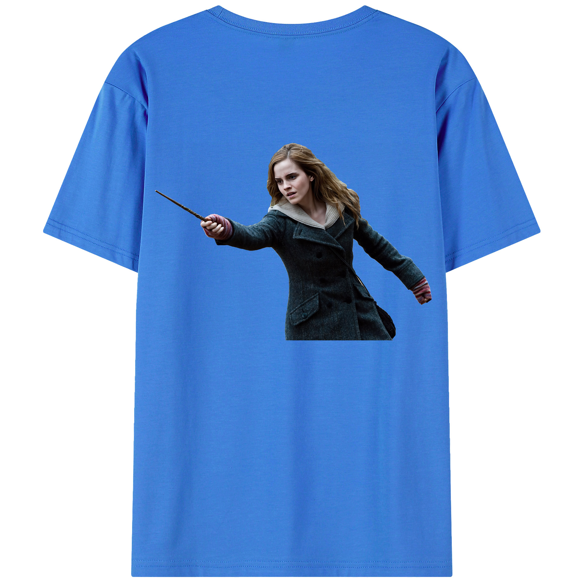 （画像用） Harry Potter ハリー・ポッターシリーズ 綿100％ メンズ半袖Tシャツ（バックプリント） 通気性