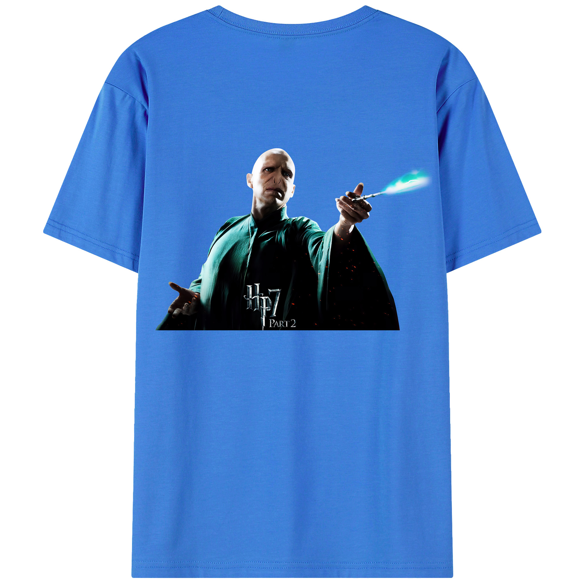 （画像用） Harry Potter ハリー・ポッターシリーズ 綿100％ メンズ半袖Tシャツ（バックプリント） 通気性