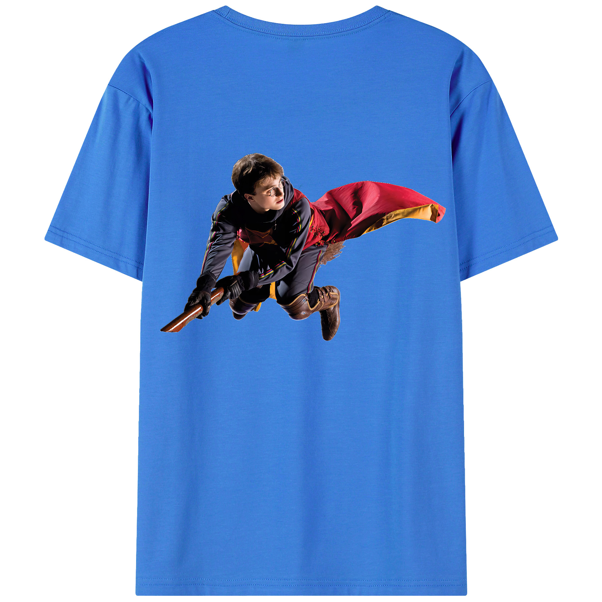 （画像用） Harry Potter ハリー・ポッターシリーズ 綿100％ メンズ半袖Tシャツ（バックプリント） 通気性